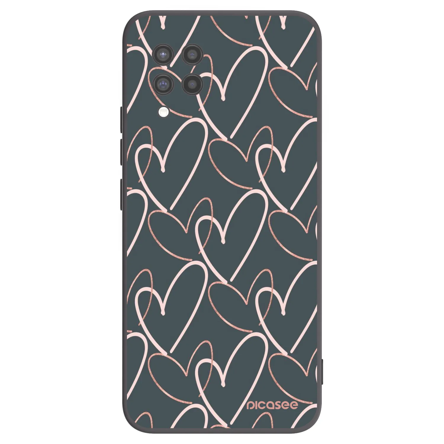 Picasee crna silikonska maskica za Samsung Galaxy A42 A426B - Lots of love