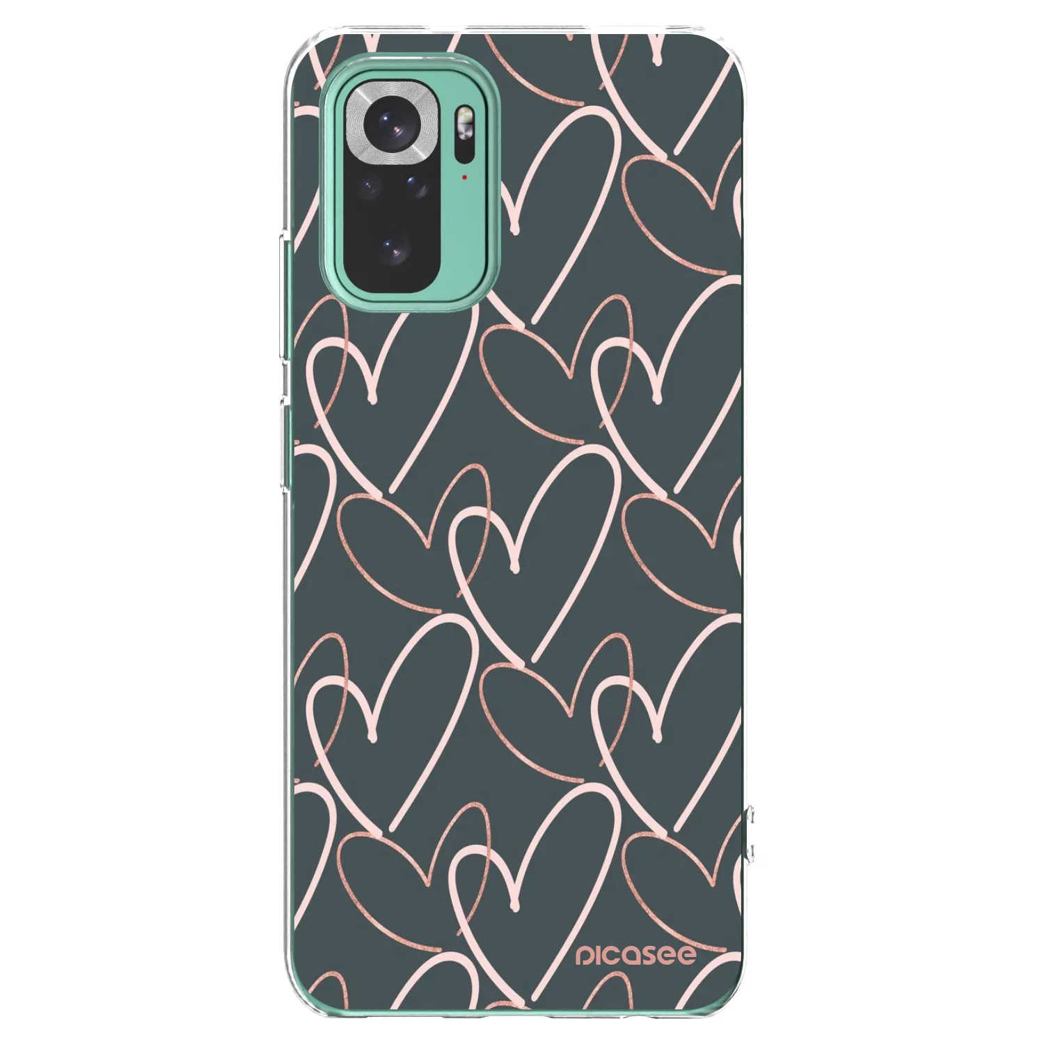 Picasee silikonska prozirna maskica za Xiaomi Redmi Note 10 Pro - Lots of love