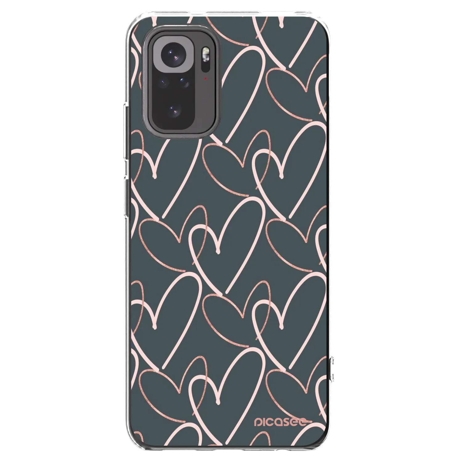 Picasee silikonska prozirna maskica za Xiaomi Redmi Note 10S - Lots of love