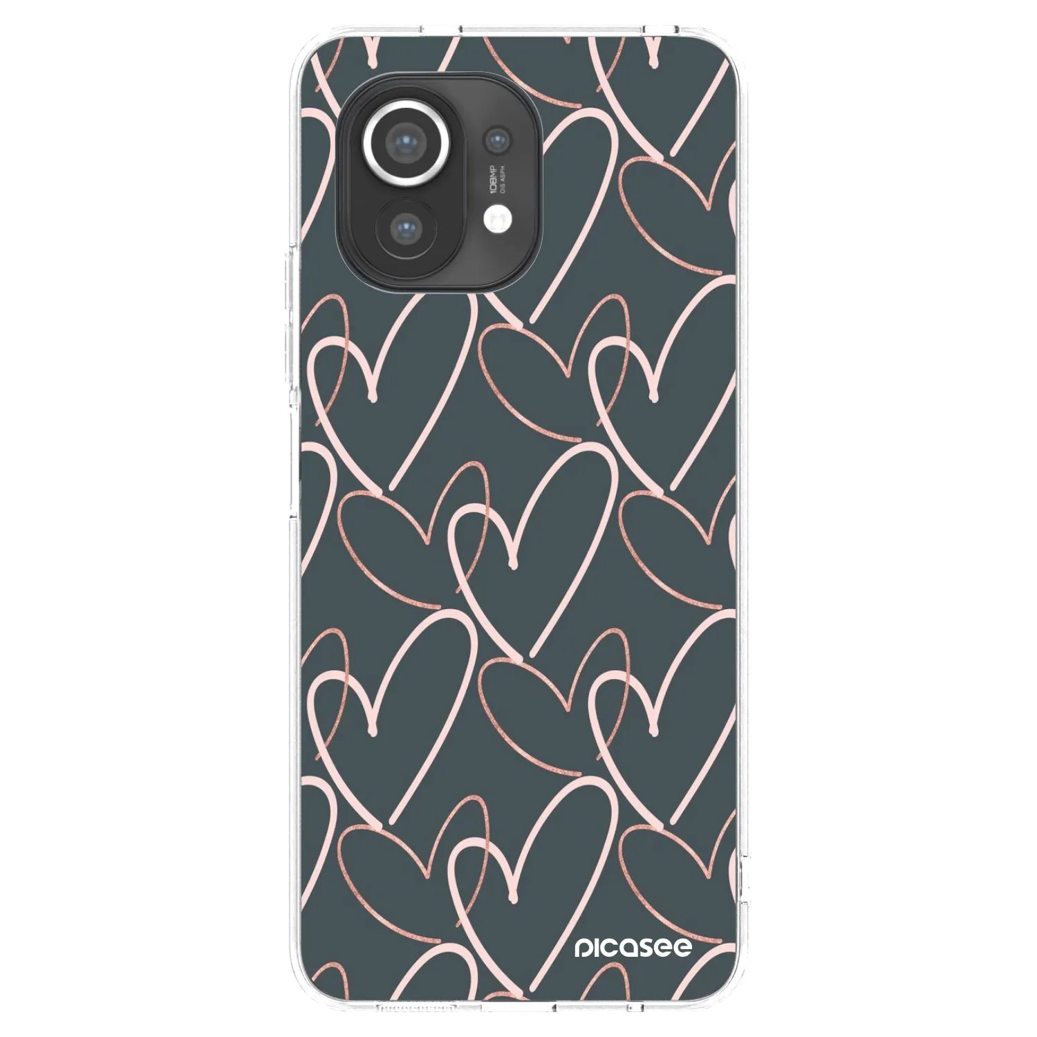 Picasee silikonska prozirna maskica za Xiaomi Mi 11 - Lots of love