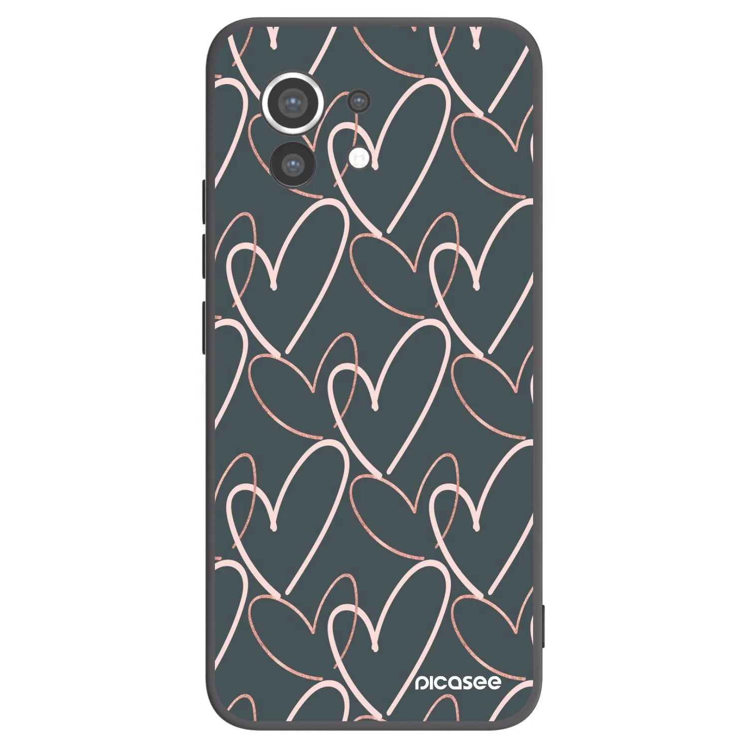 Picasee crna silikonska maskica za Xiaomi Mi 11 - Lots of love