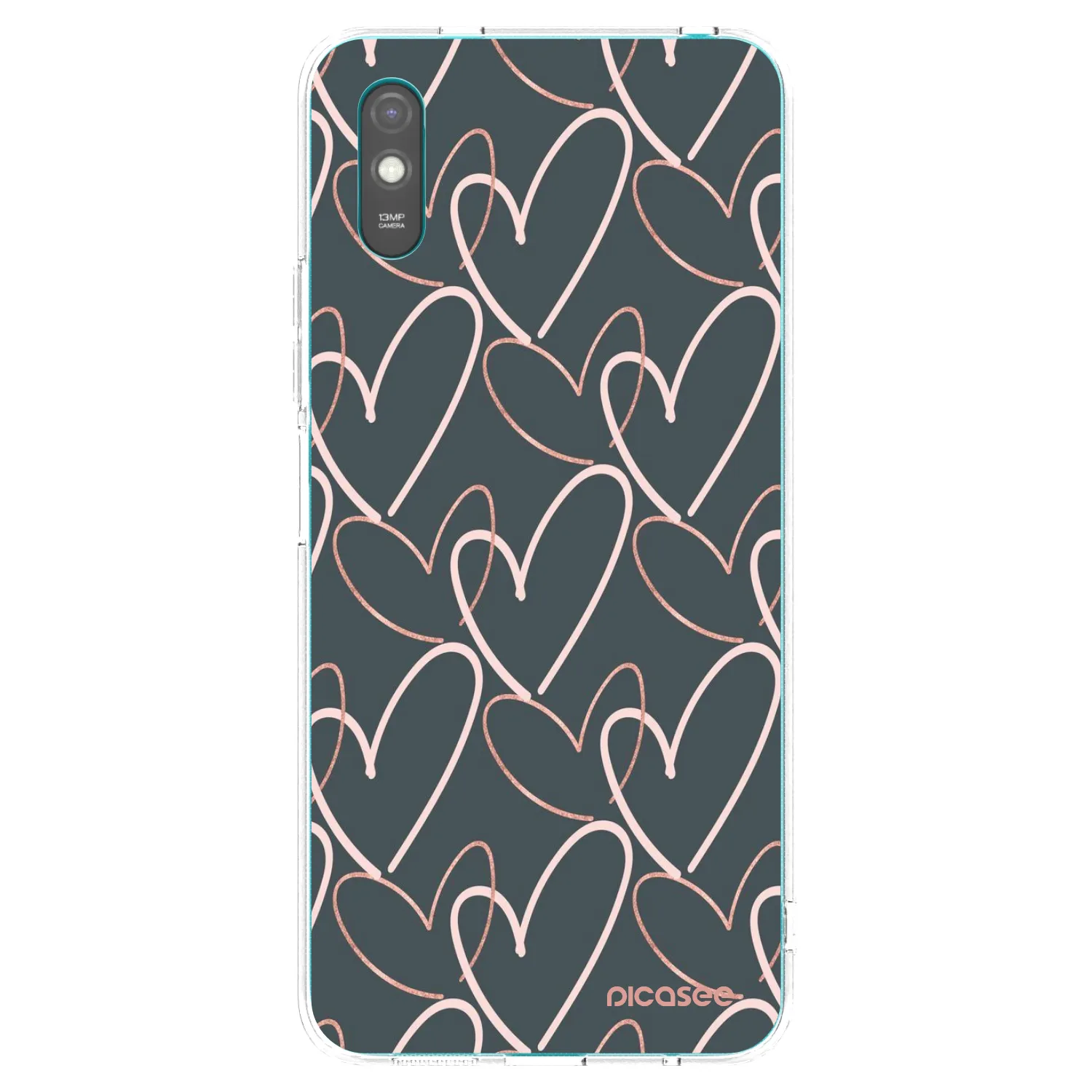 Picasee silikonska prozirna maskica za Xiaomi Redmi 9AT - Lots of love