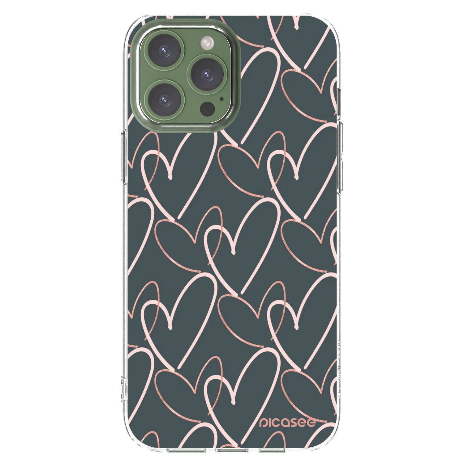 Picasee silikonska prozirna maskica za Apple iPhone 13 Pro Max - Lots of love