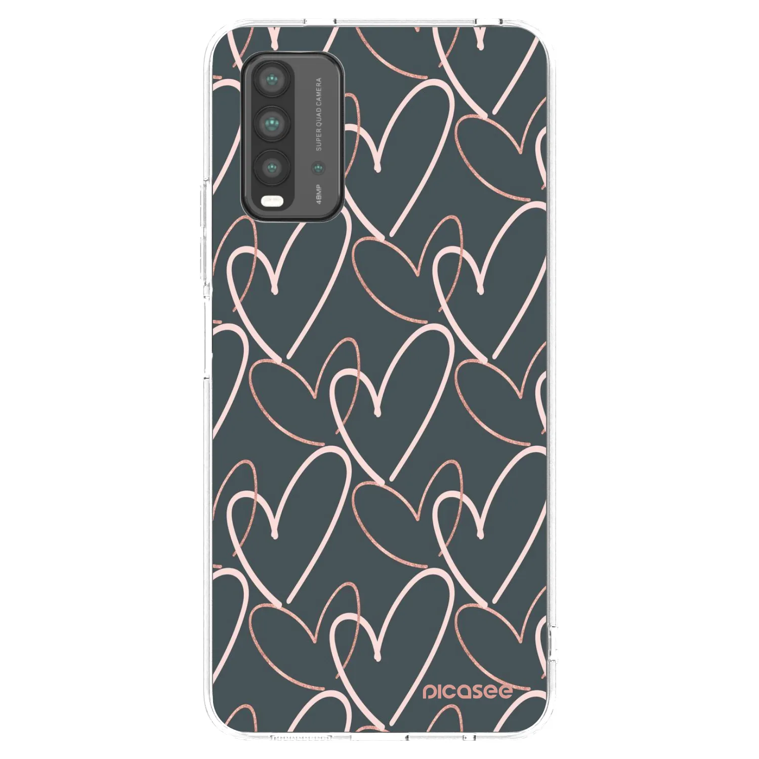 Picasee silikonska prozirna maskica za Xiaomi Redmi 9T - Lots of love