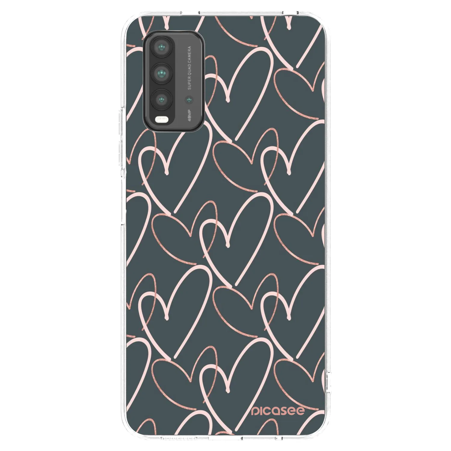 Picasee crna silikonska maskica za Xiaomi Redmi 9T - Lots of love