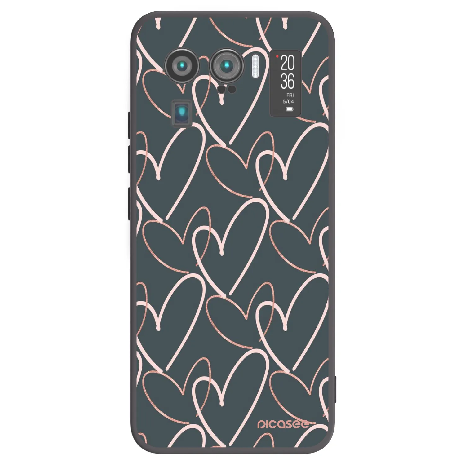 Picasee crna silikonska maskica za Xiaomi Mi 11 Ultra - Lots of love