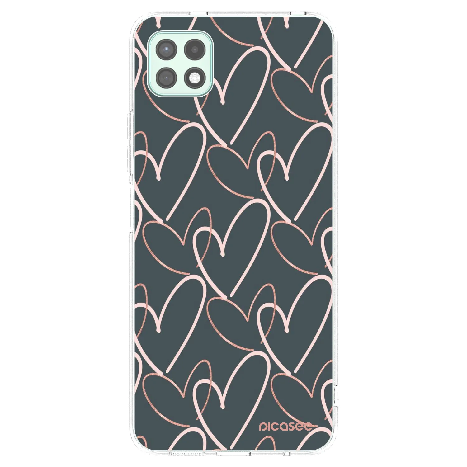 Picasee silikonska prozirna maskica za Samsung Galaxy A22 A226B 5G - Lots of love