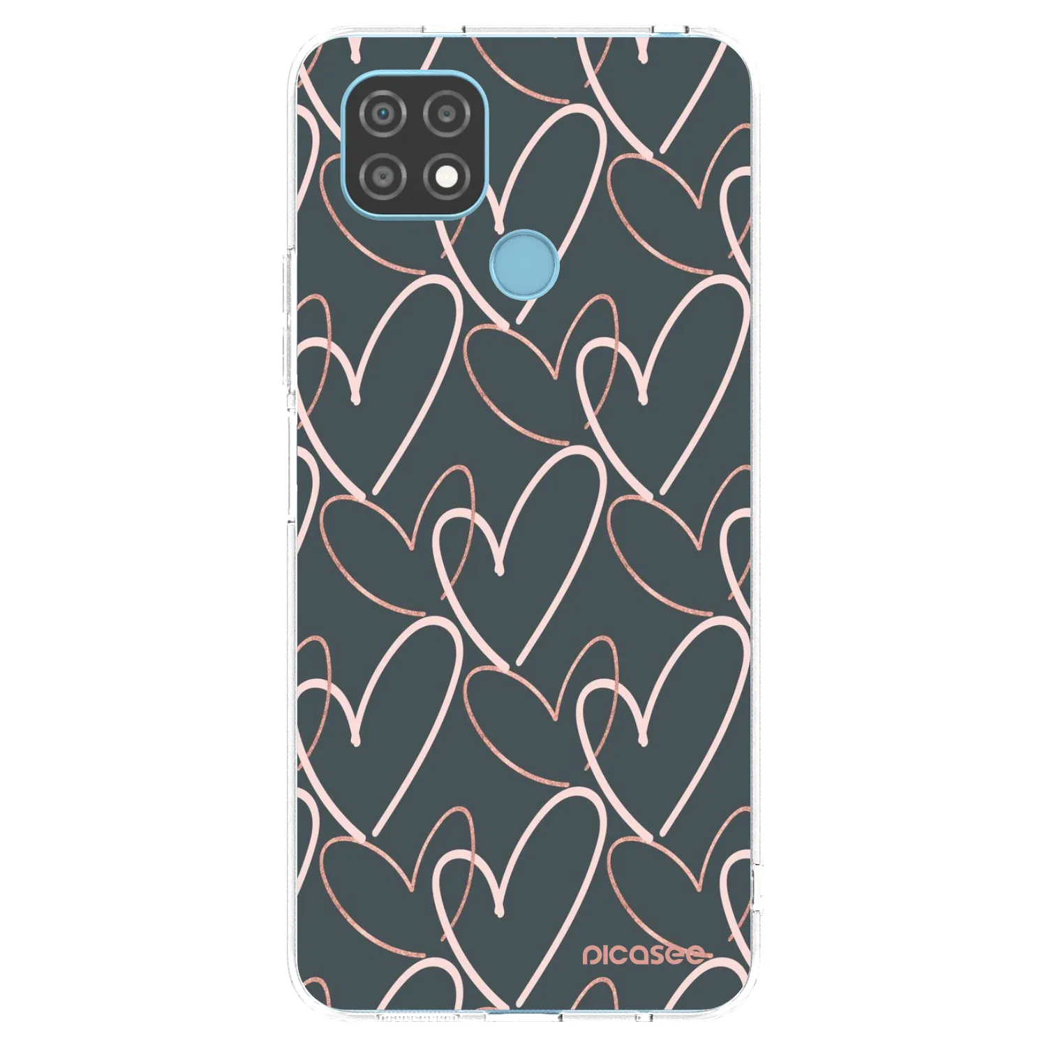 Picasee silikonska prozirna maskica za Realme C21 - Lots of love