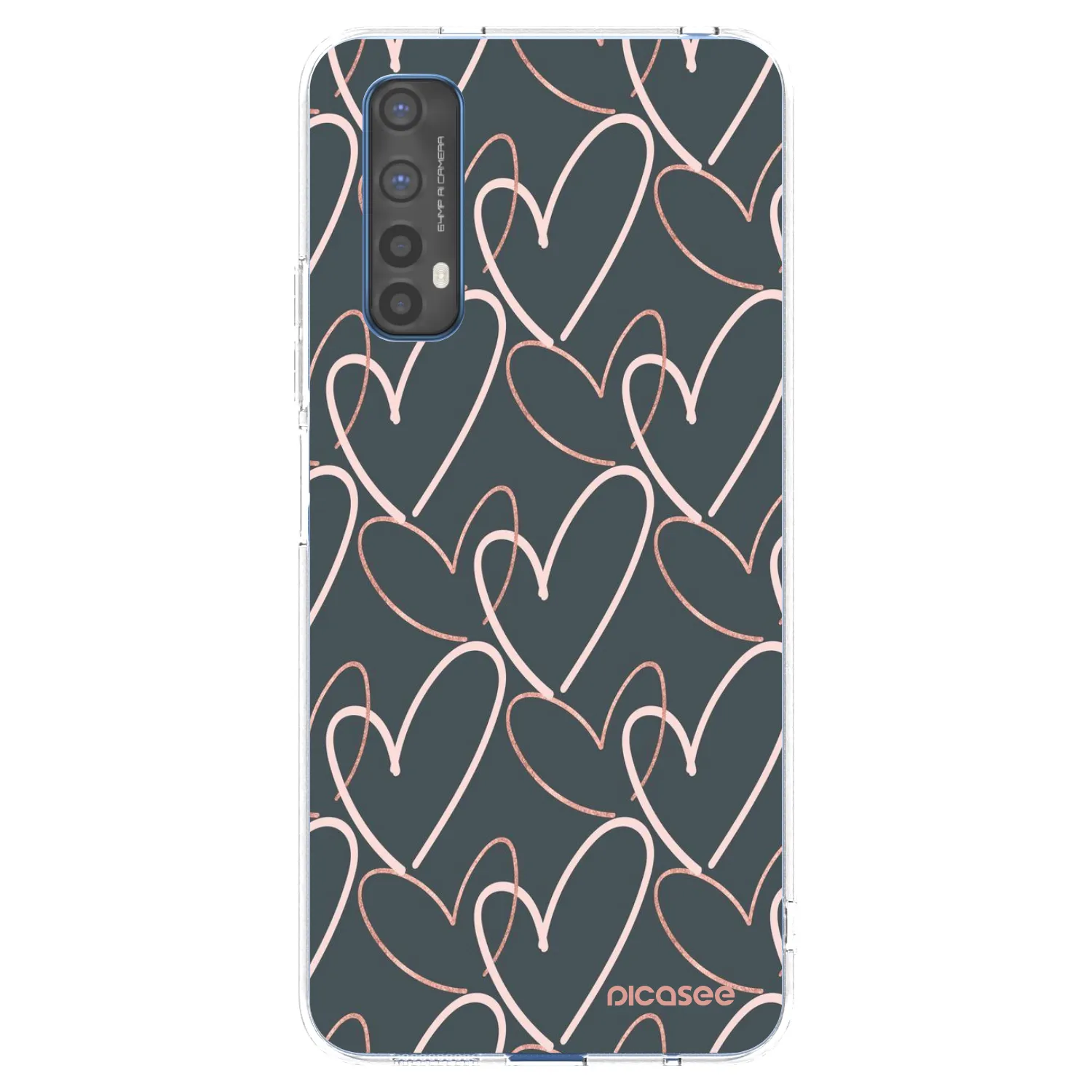 Picasee silikonska prozirna maskica za Realme 7 - Lots of love