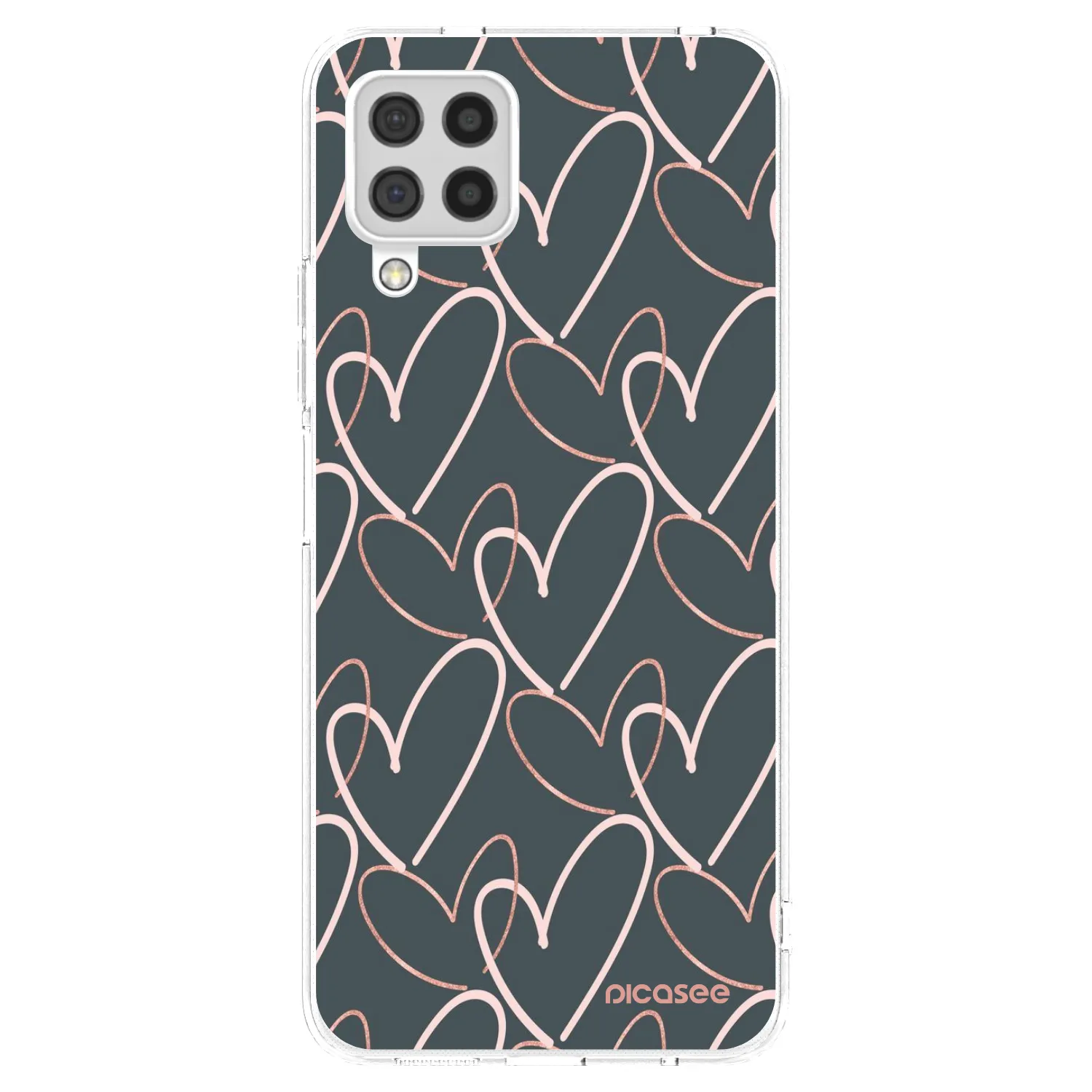 Picasee silikonska prozirna maskica za Samsung Galaxy A22 A225F 4G - Lots of love