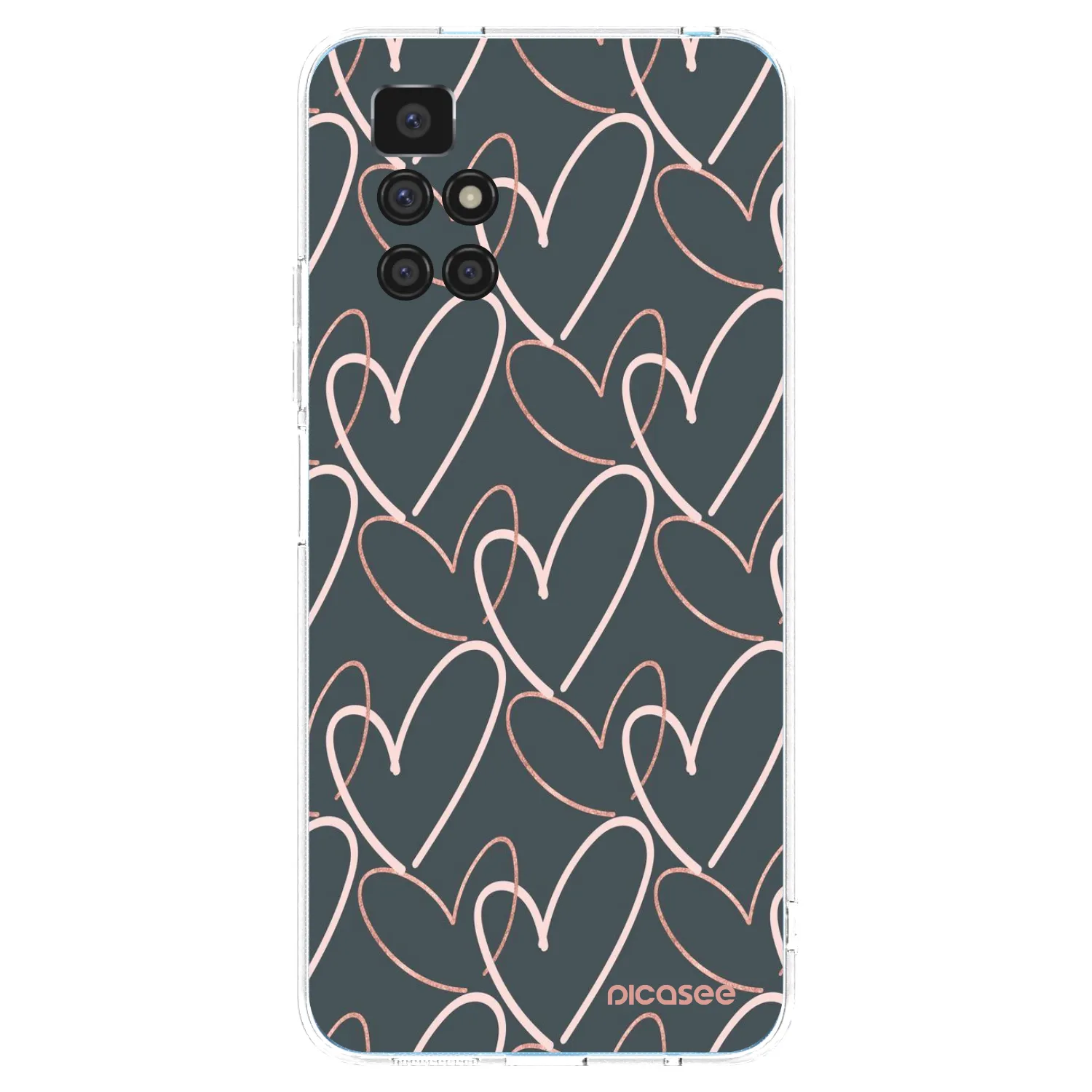 Picasee silikonska prozirna maskica za Xiaomi Redmi 10 - Lots of love