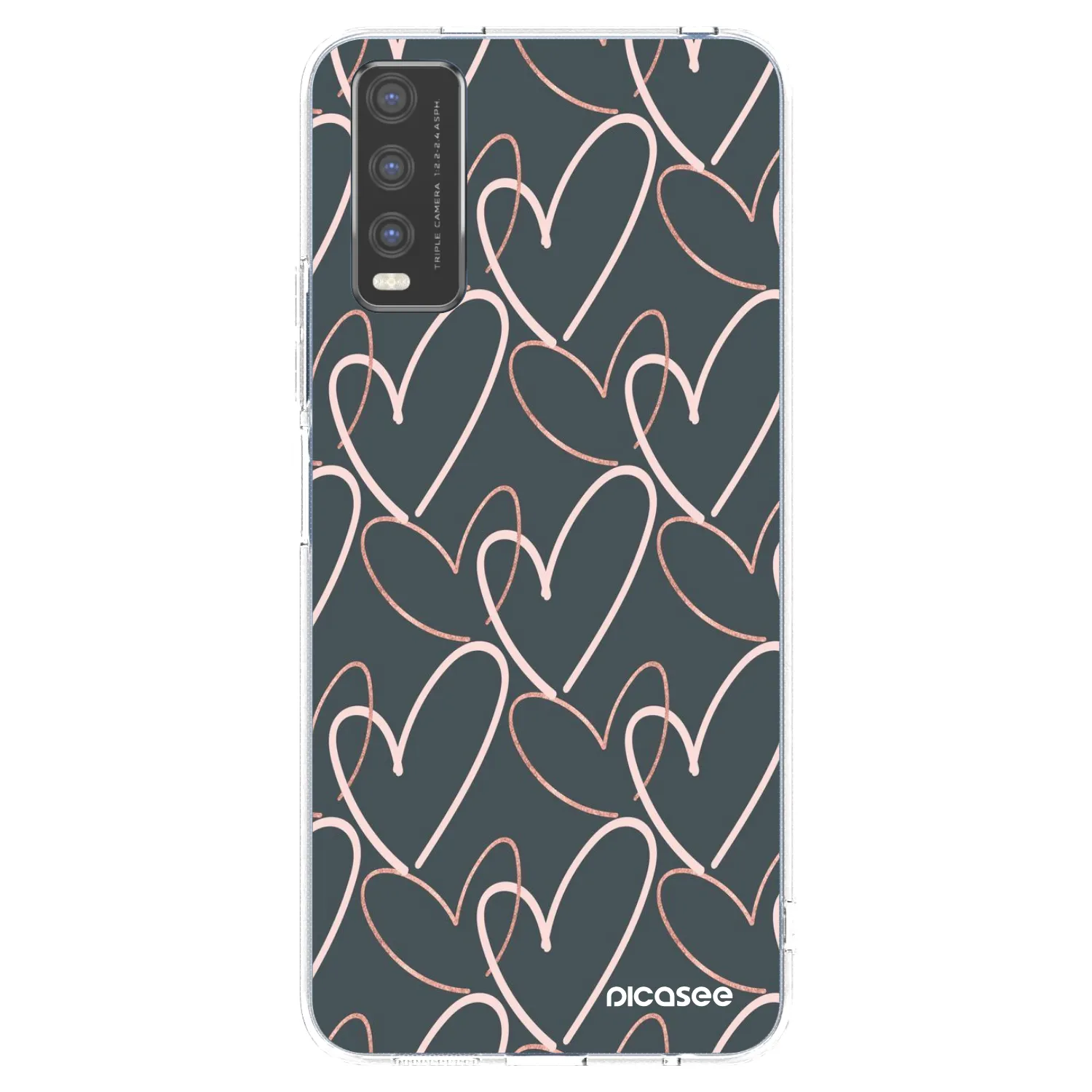 Picasee silikonska prozirna maskica za Vivo Y20s - Lots of love