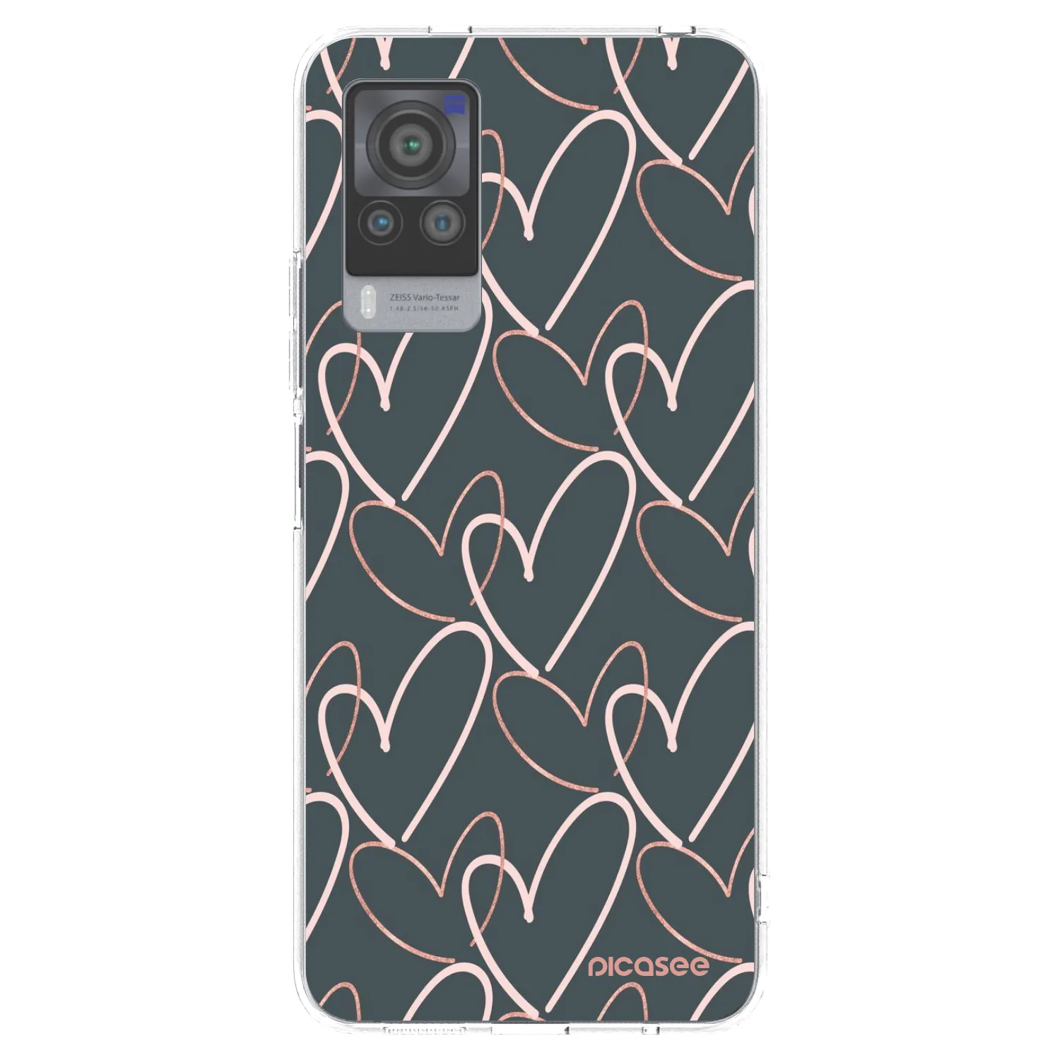 Picasee silikonska prozirna maskica za Vivo X60 Pro 5G - Lots of love