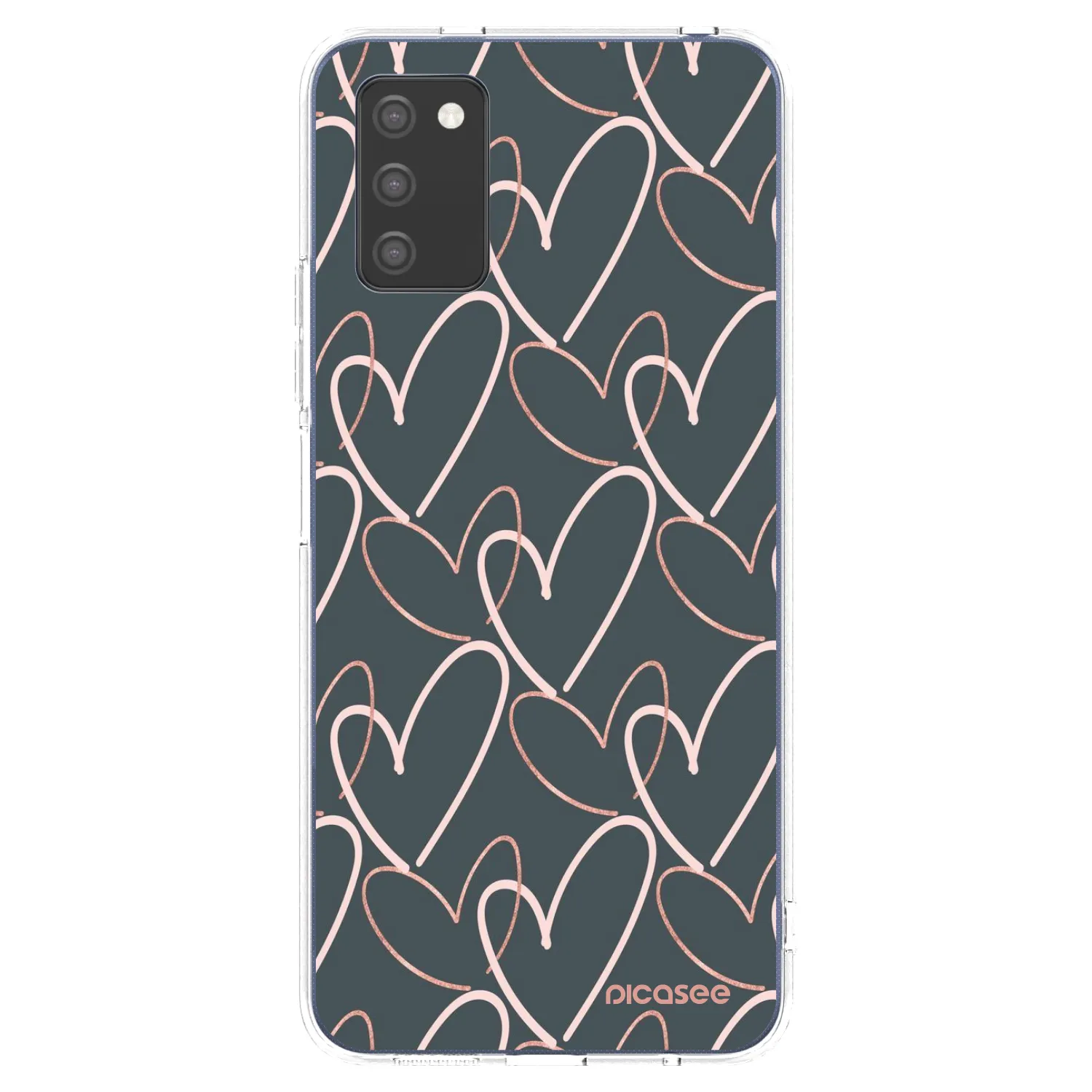 Picasee silikonska prozirna maskica za Samsung Galaxy A03s A037G - Lots of love