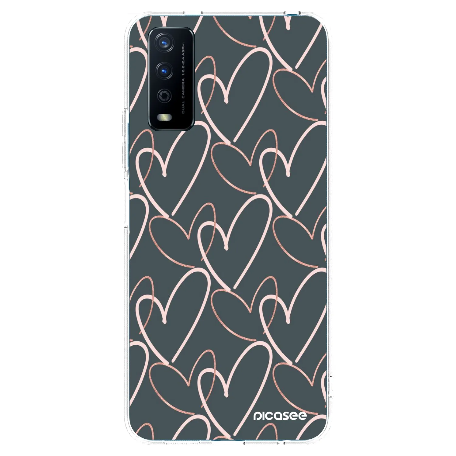 Picasee silikonska prozirna maskica za Vivo Y11s - Lots of love