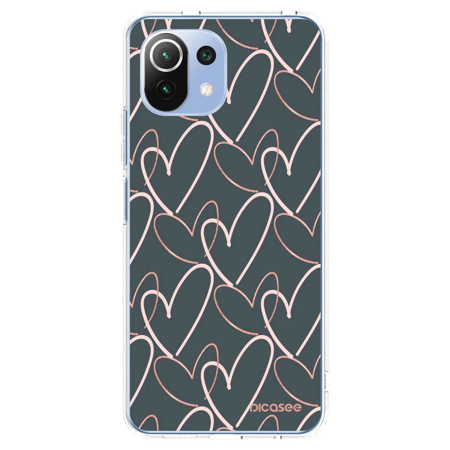 Picasee silikonska prozirna maskica za Xiaomi 11 Lite 5G NE - Lots of love