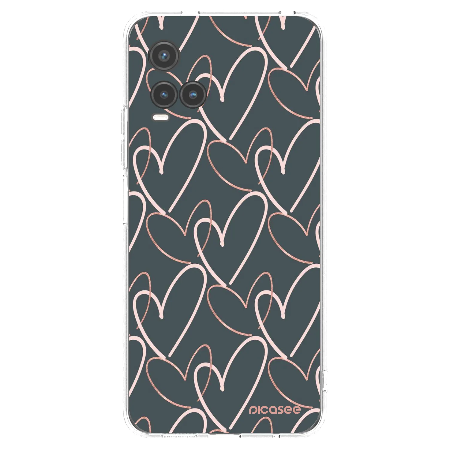 Picasee silikonska prozirna maskica za Vivo Y33s - Lots of love