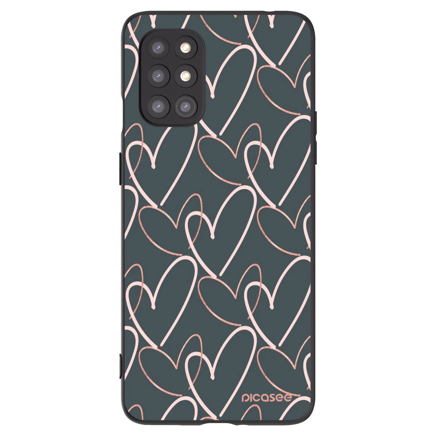 Picasee crna silikonska maskica za OnePlus 8T - Lots of love