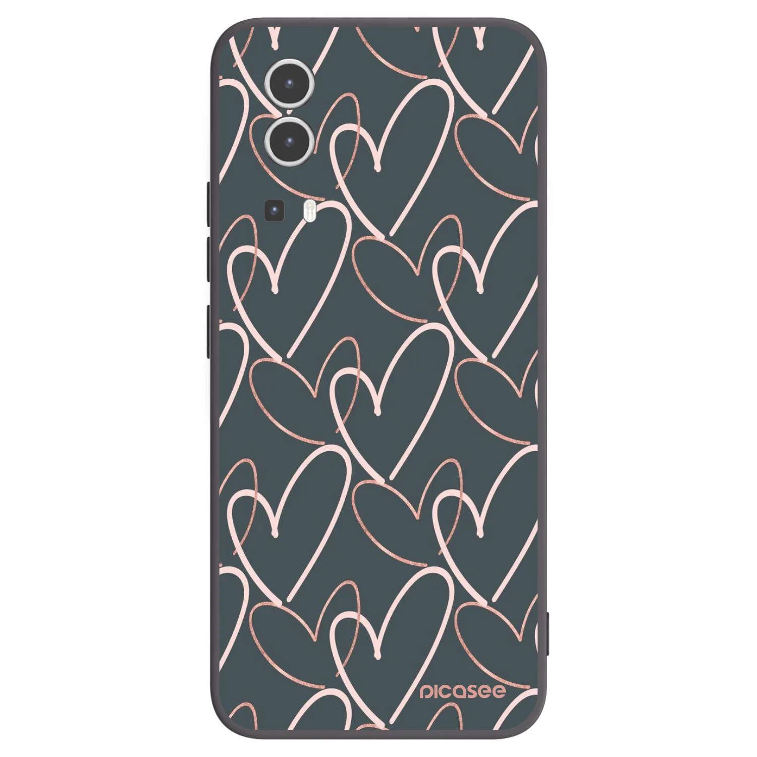 Picasee crna silikonska maskica za Vivo Y72 5G - Lots of love