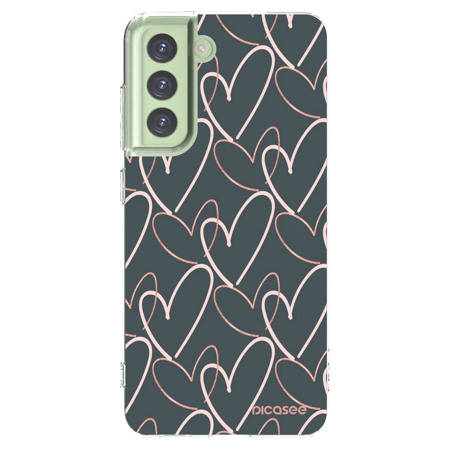 Picasee silikonska prozirna maskica za Samsung Galaxy S21 FE 5G - Lots of love