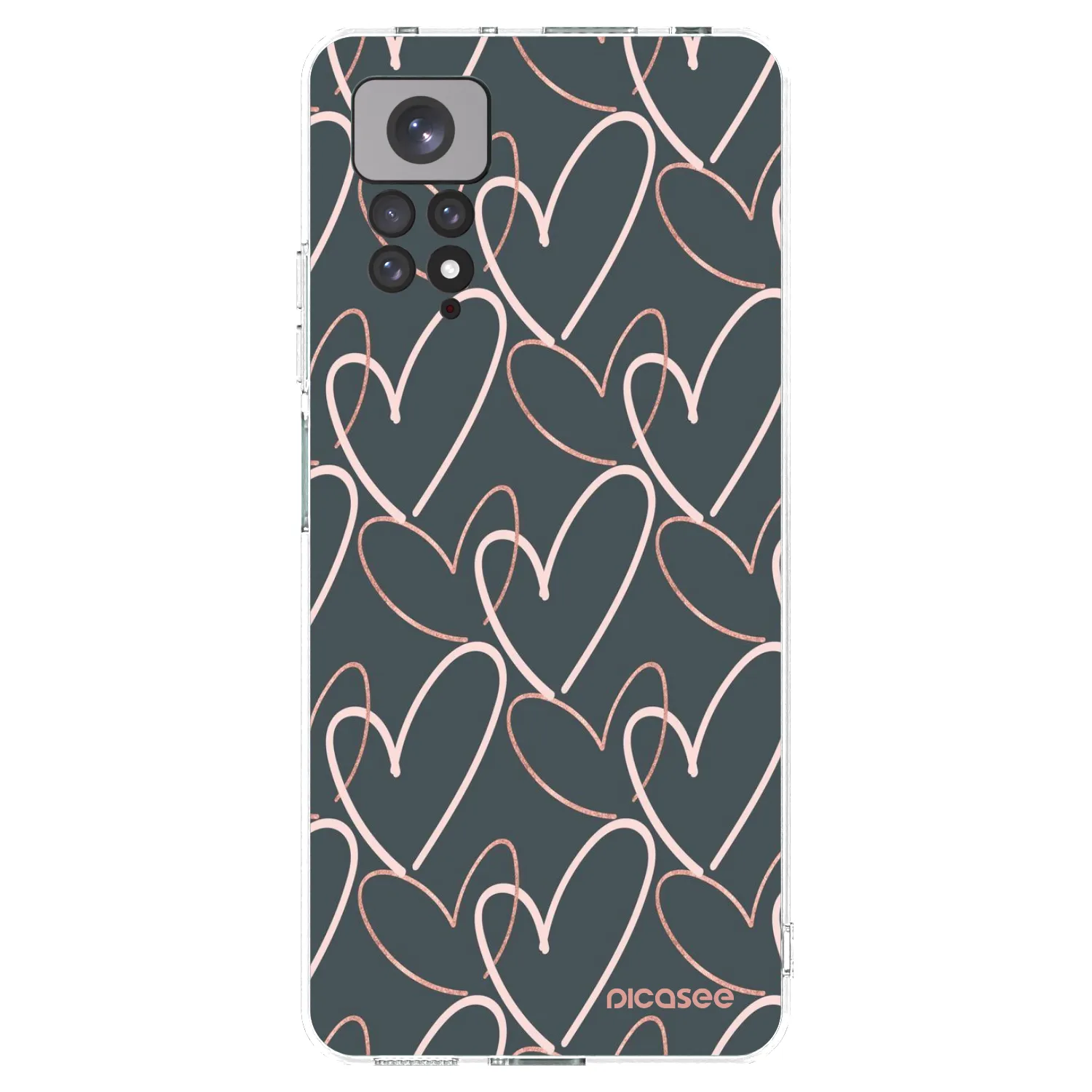 Picasee silikonska prozirna maskica za Xiaomi Redmi Note 11 - Lots of love