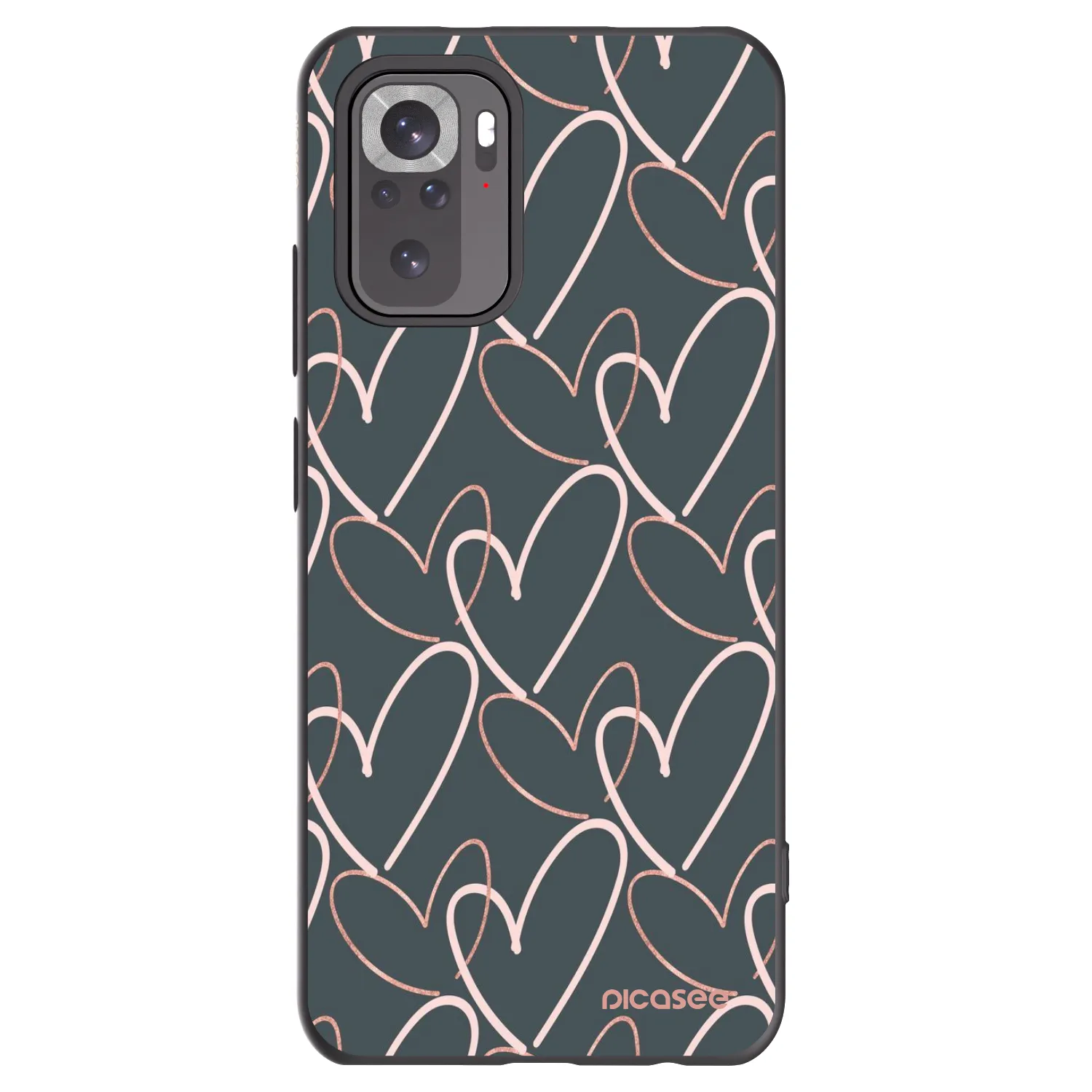 Picasee crna silikonska maskica za Xiaomi Redmi Note 11S 4G - Lots of love