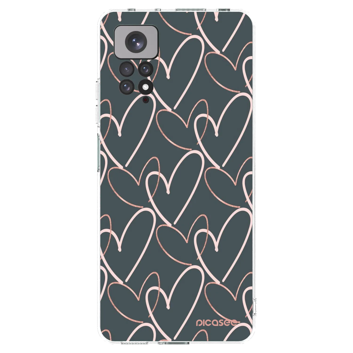 Picasee silikonska prozirna maskica za Xiaomi Redmi Note 11S 4G - Lots of love
