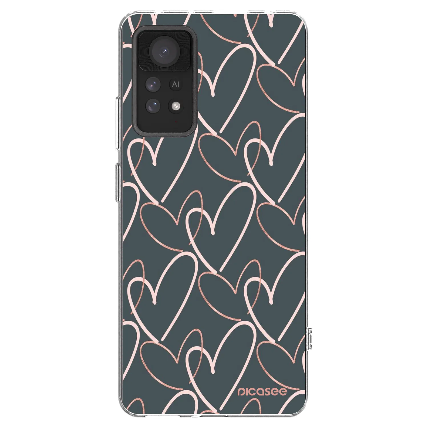 Picasee silikonska prozirna maskica za Xiaomi Redmi Note 11 Pro - Lots of love