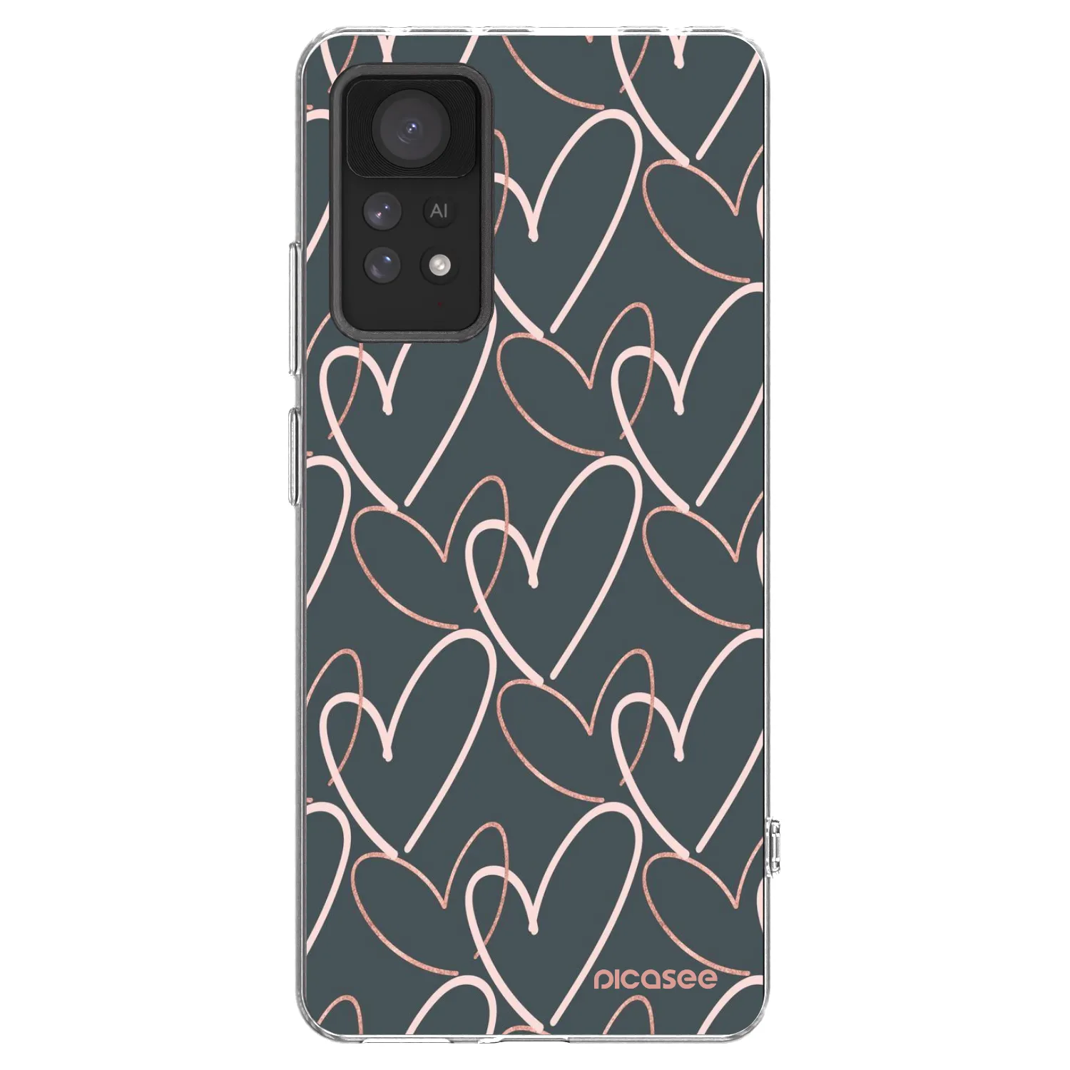 Picasee silikonska prozirna maskica za Xiaomi Redmi Note 11 Pro 5G - Lots of love