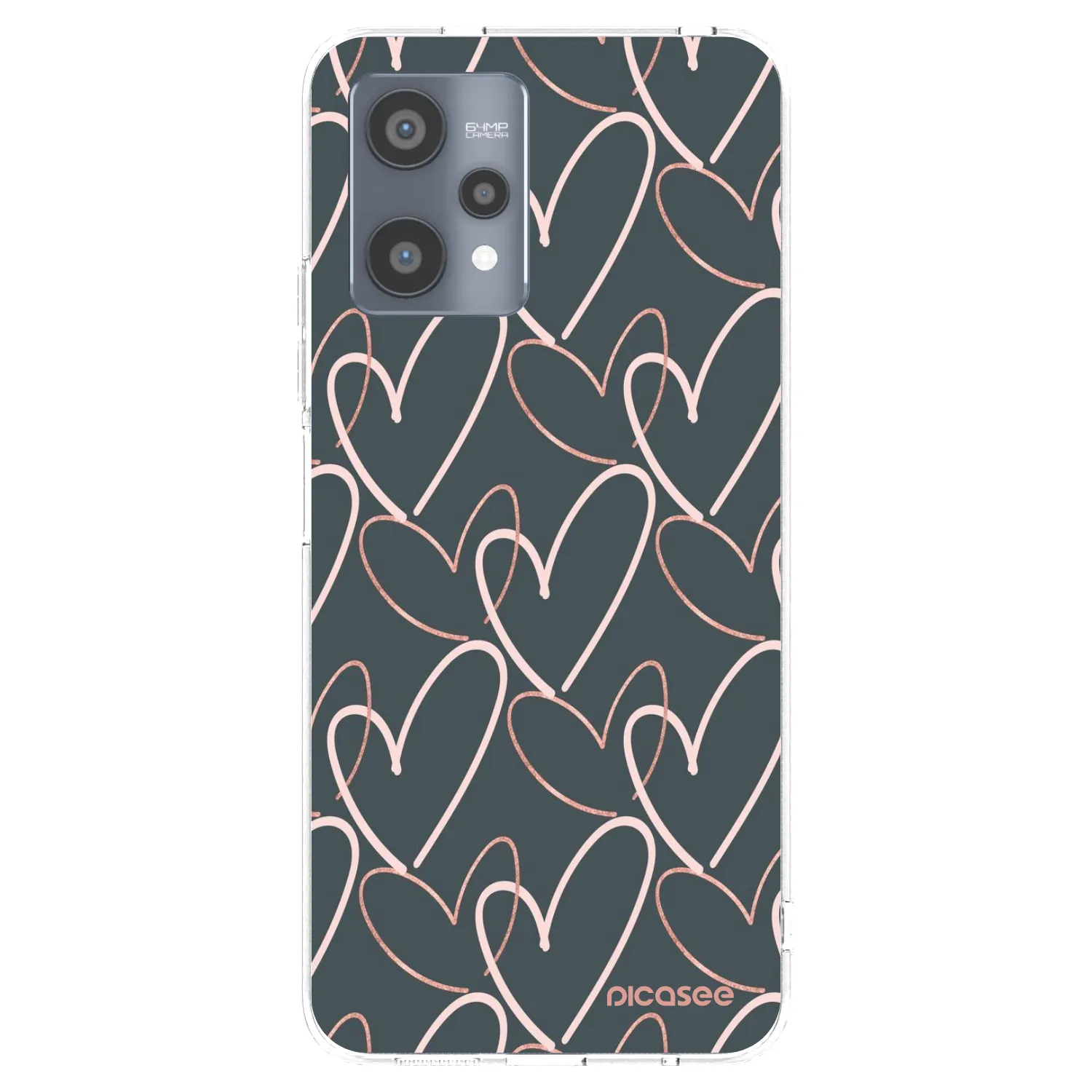 Picasee silikonska prozirna maskica za Realme 9 Pro 5G - Lots of love