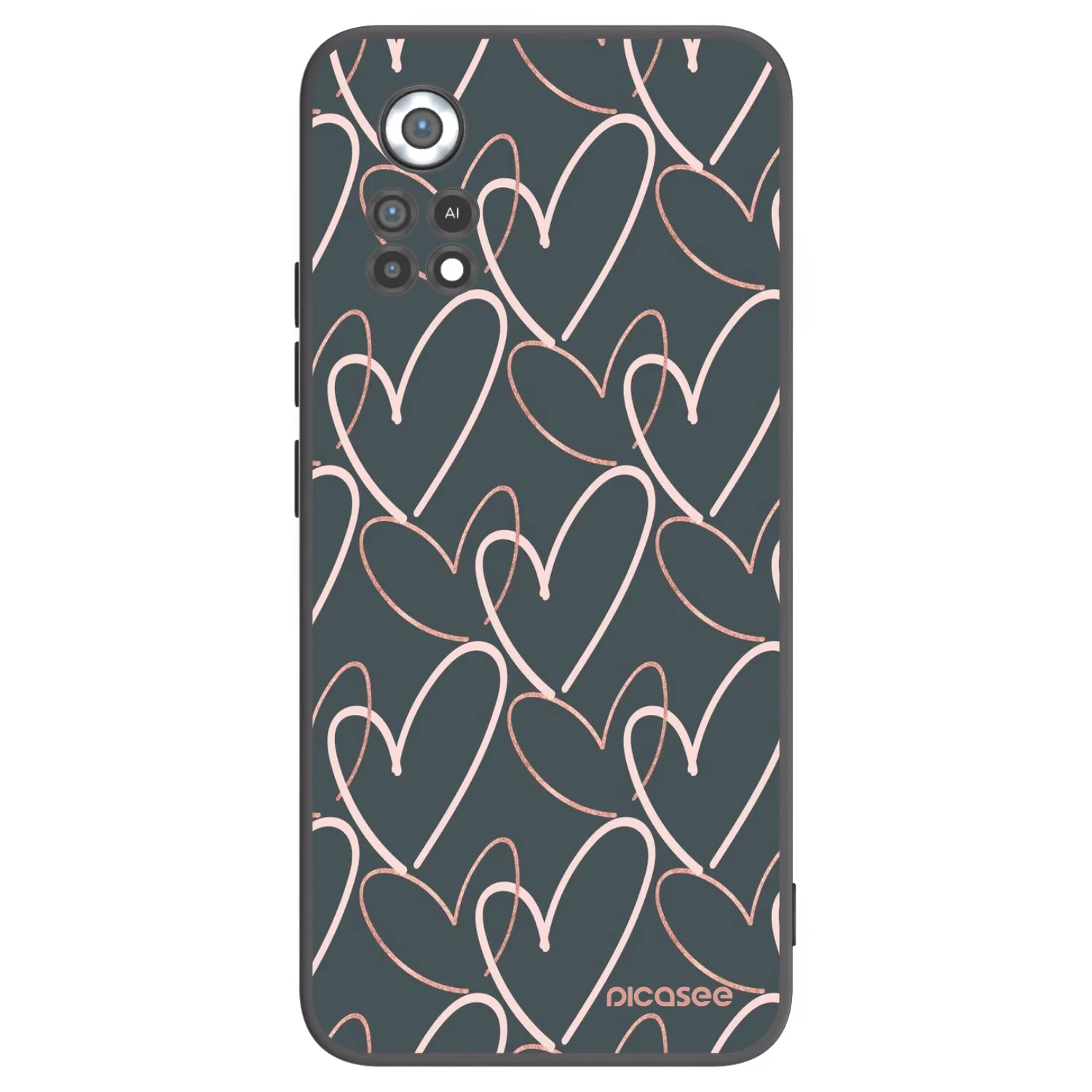 Picasee crna silikonska maskica za Xiaomi Poco X4 Pro 5G - Lots of love