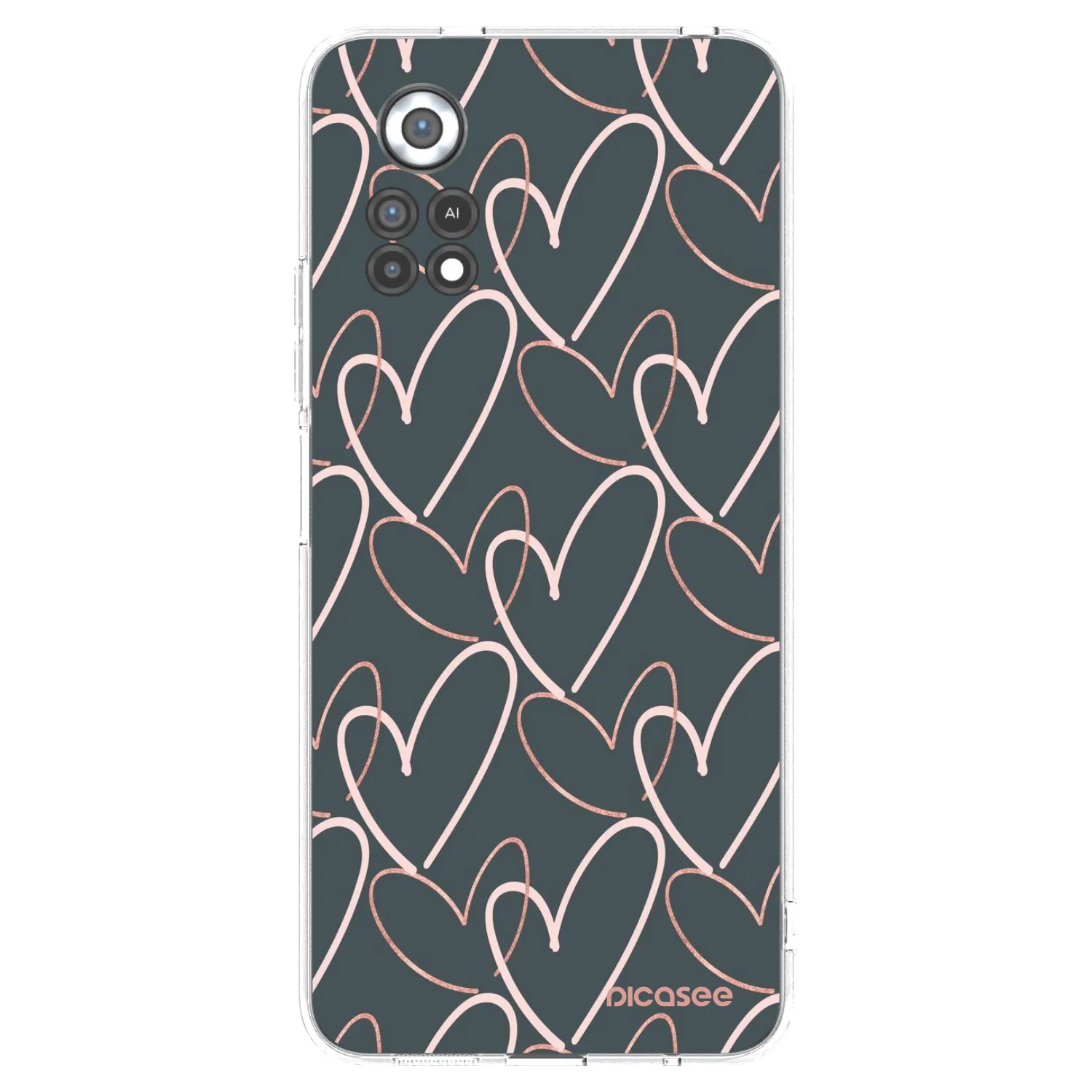 Picasee silikonska prozirna maskica za Xiaomi Poco X4 Pro 5G - Lots of love