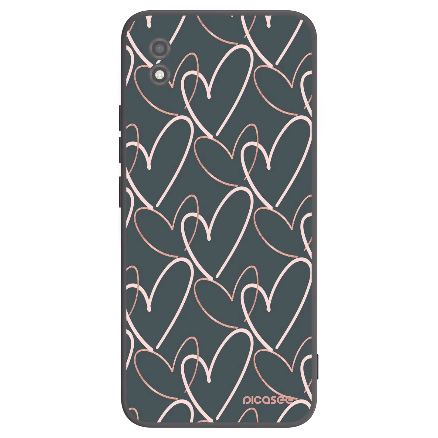 Picasee crna silikonska maskica za Realme C11 (2021) - Lots of love