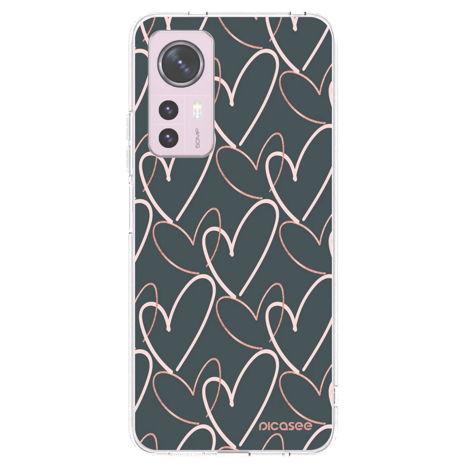 Picasee silikonska prozirna maskica za Xiaomi 12 - Lots of love
