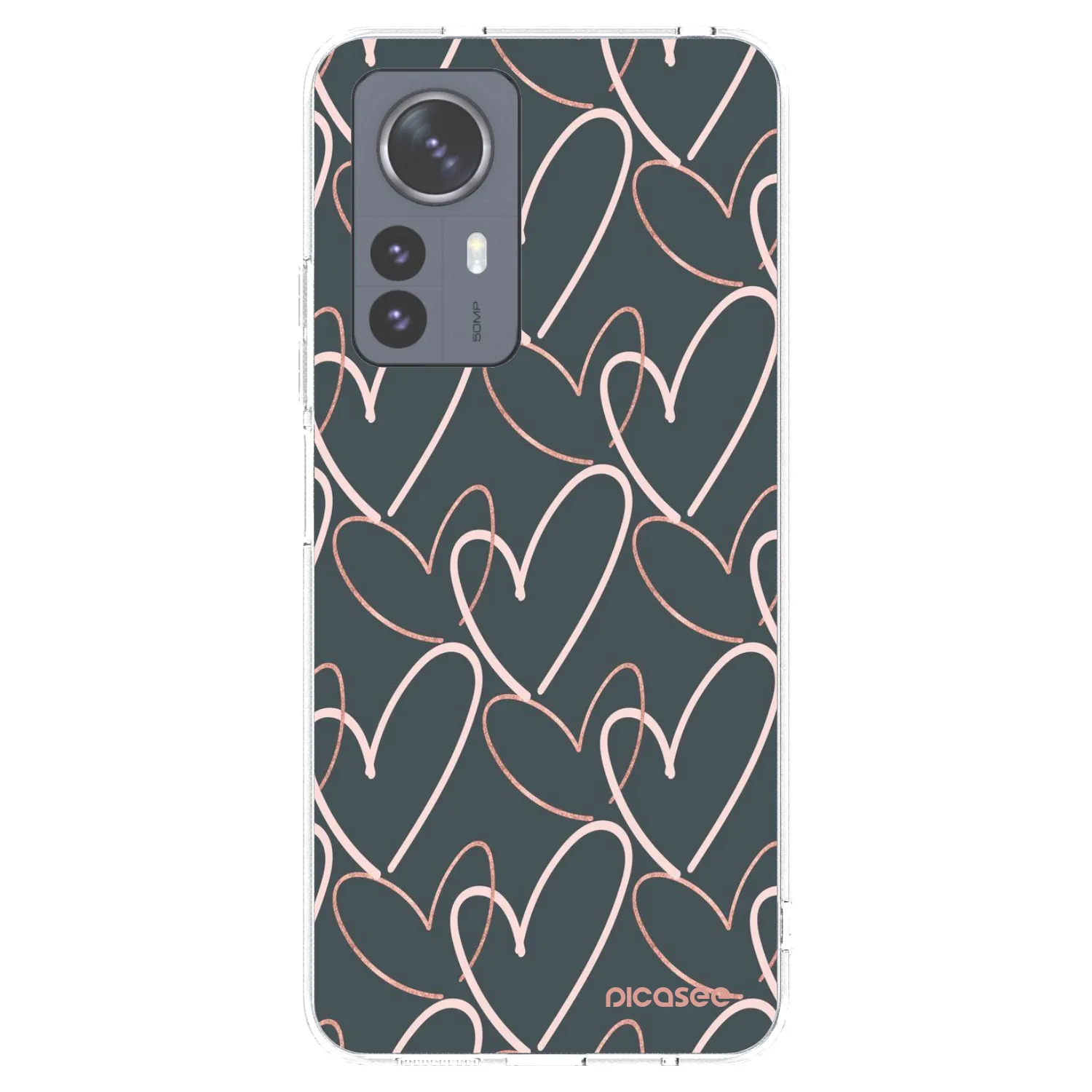 Picasee silikonska prozirna maskica za Xiaomi 12 Pro - Lots of love
