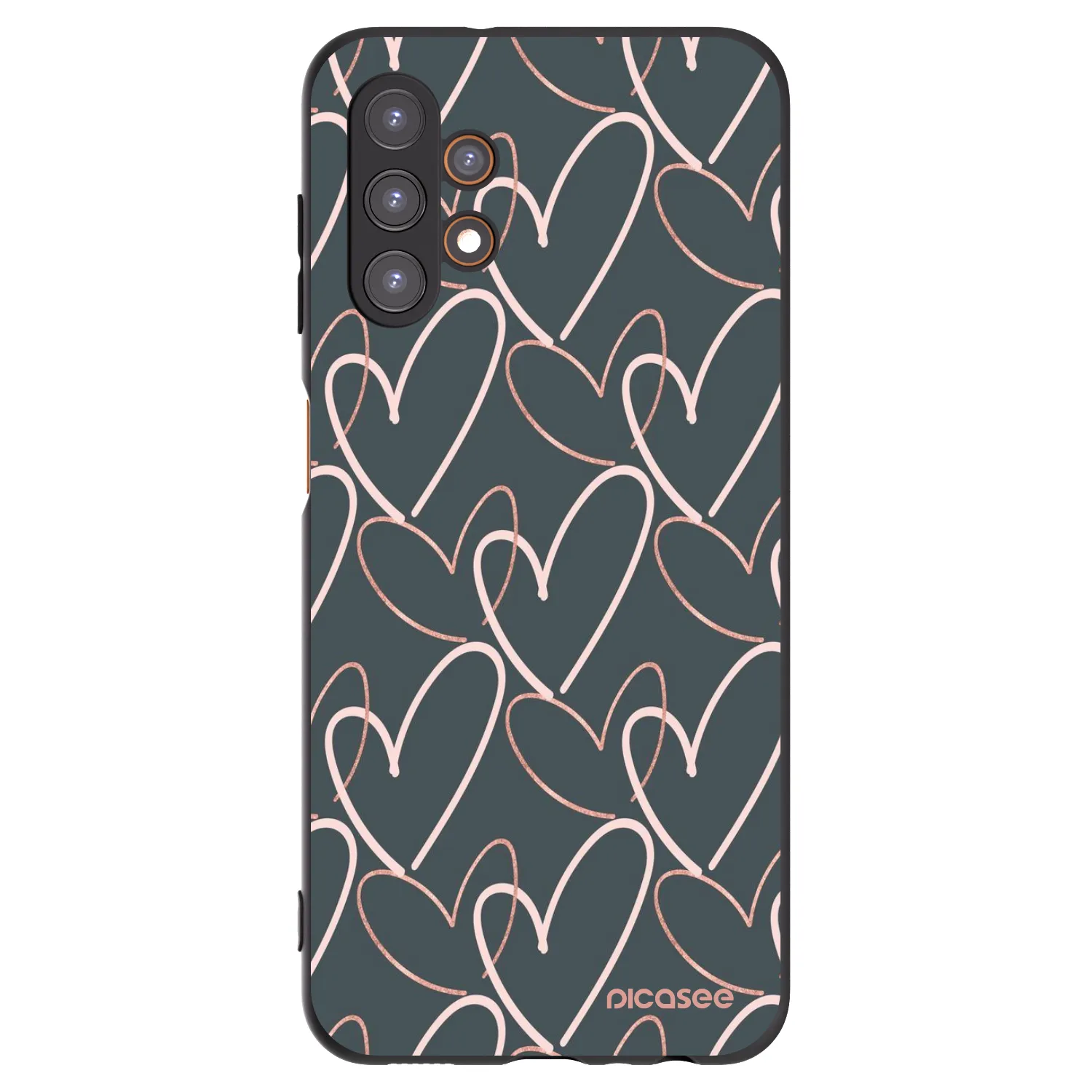 Picasee crna silikonska maskica za Samsung Galaxy A13 4G A135 - Lots of love