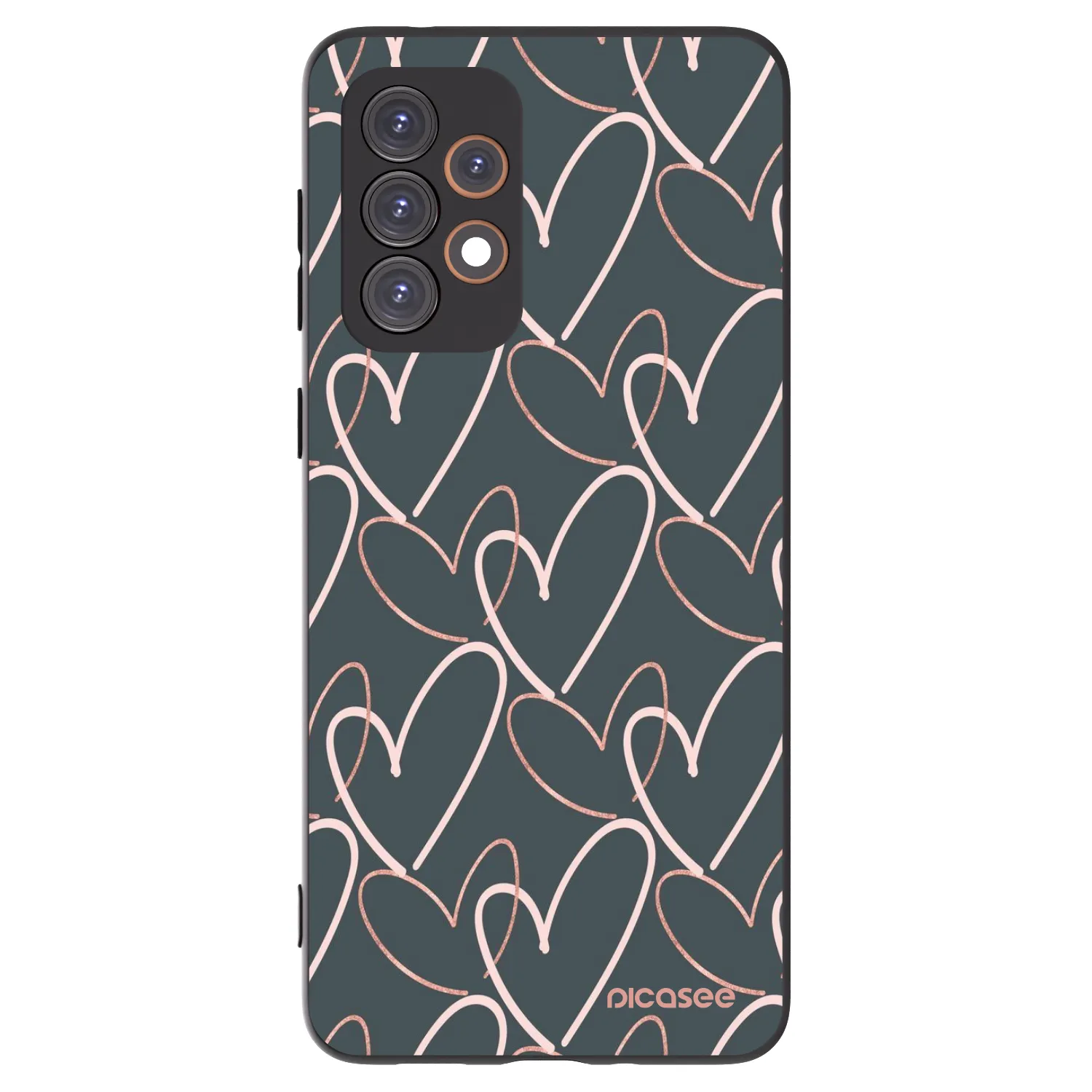 Picasee crna silikonska maskica za Samsung Galaxy A33 5G A336 - Lots of love