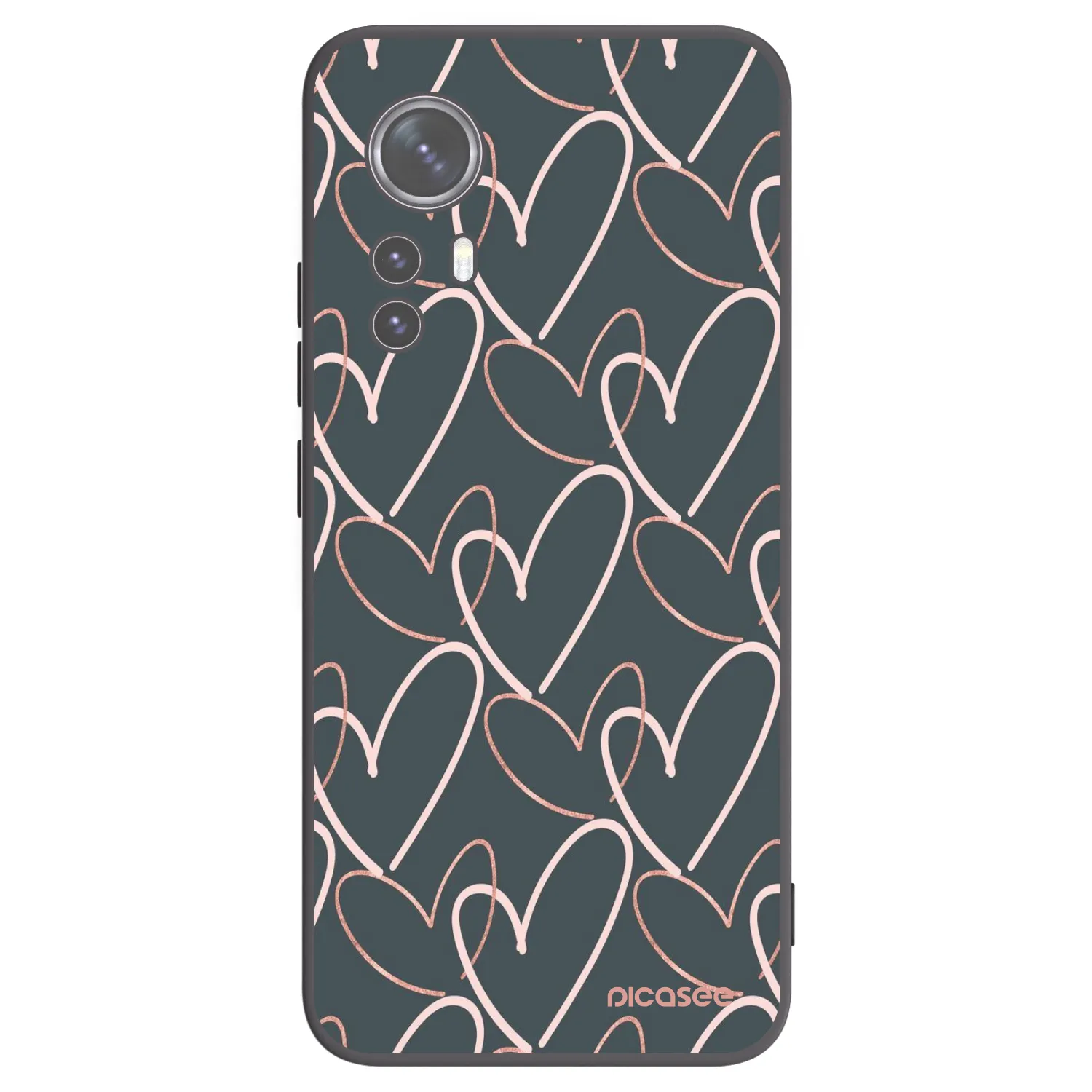 Picasee crna silikonska maskica za Xiaomi 12X - Lots of love