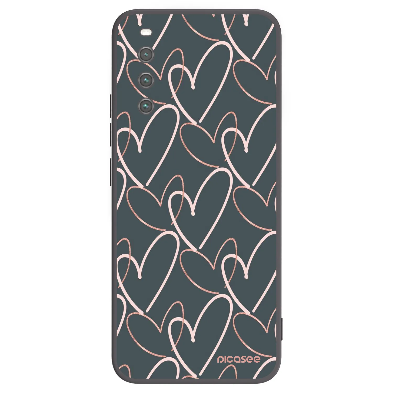 Picasee crna silikonska maskica za Sony Xperia 10 IV 5G - Lots of love