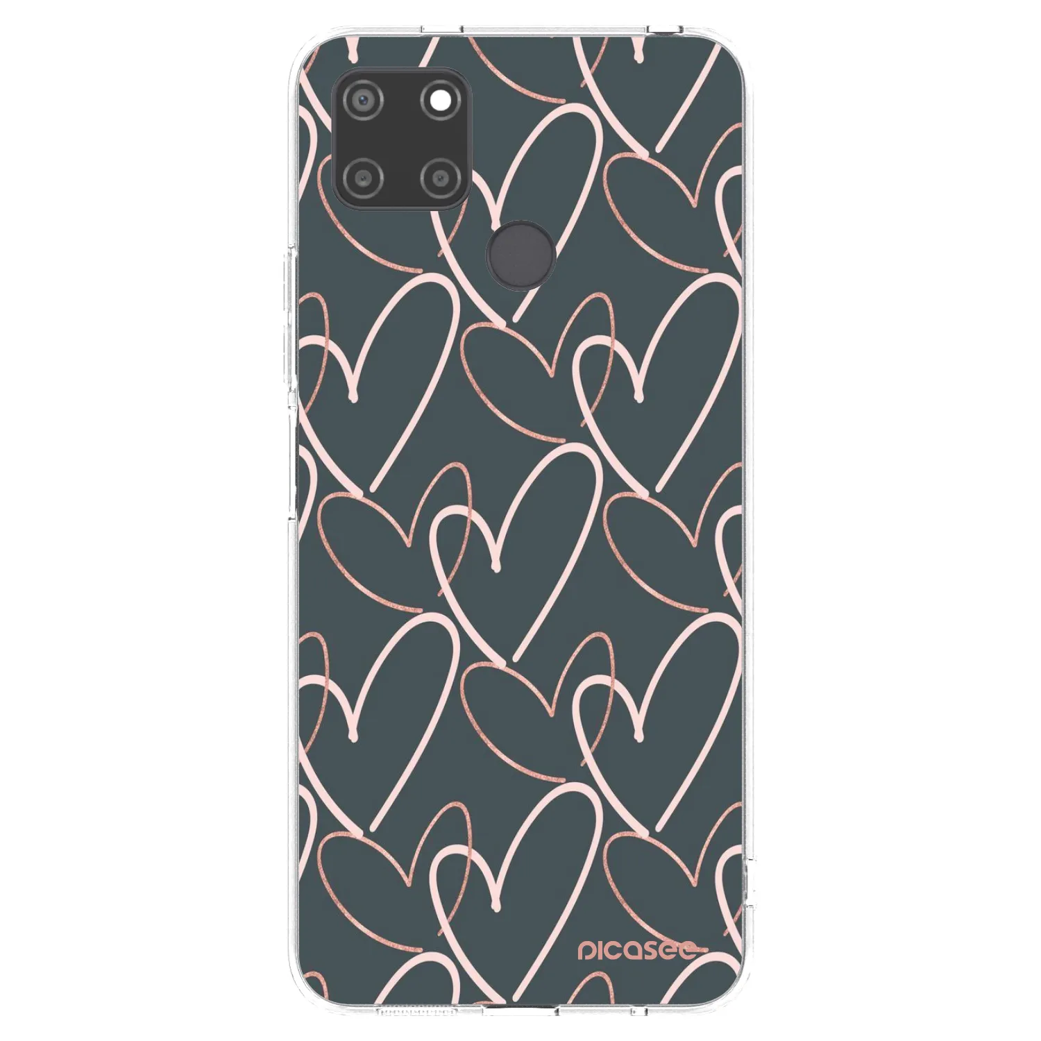 Picasee silikonska prozirna maskica za Realme C21Y - Lots of love