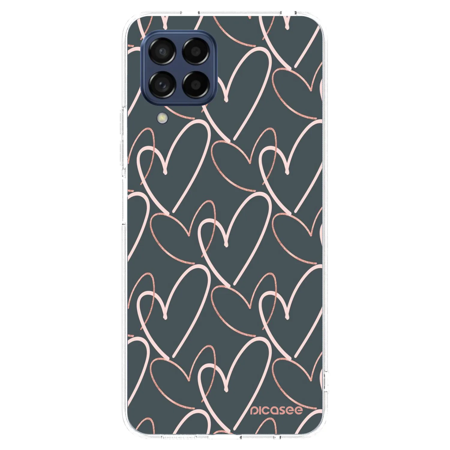 Picasee silikonska prozirna maskica za Samsung Galaxy M53 5G - Lots of love