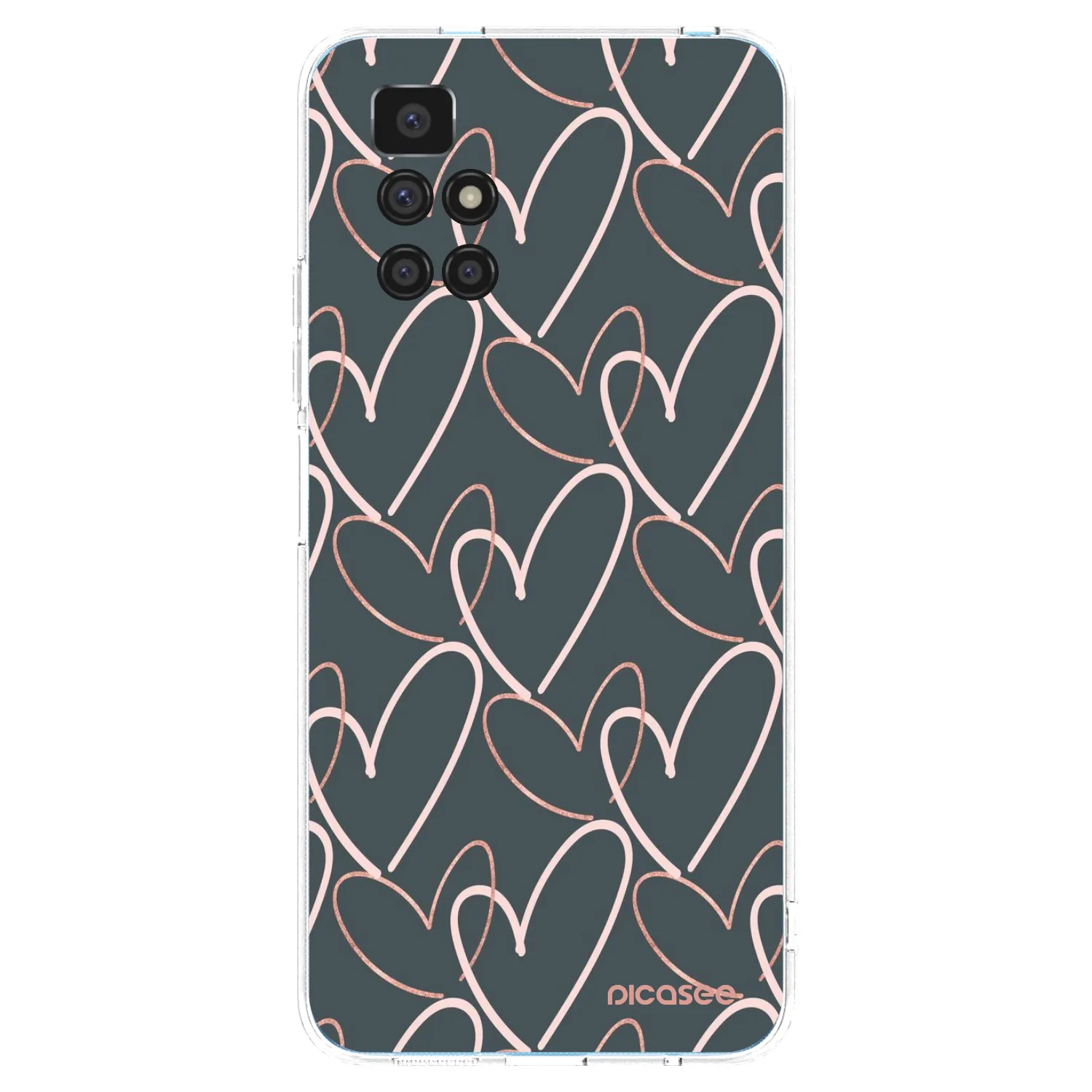 Picasee silikonska prozirna maskica za Xiaomi Redmi 10 (2022) - Lots of love