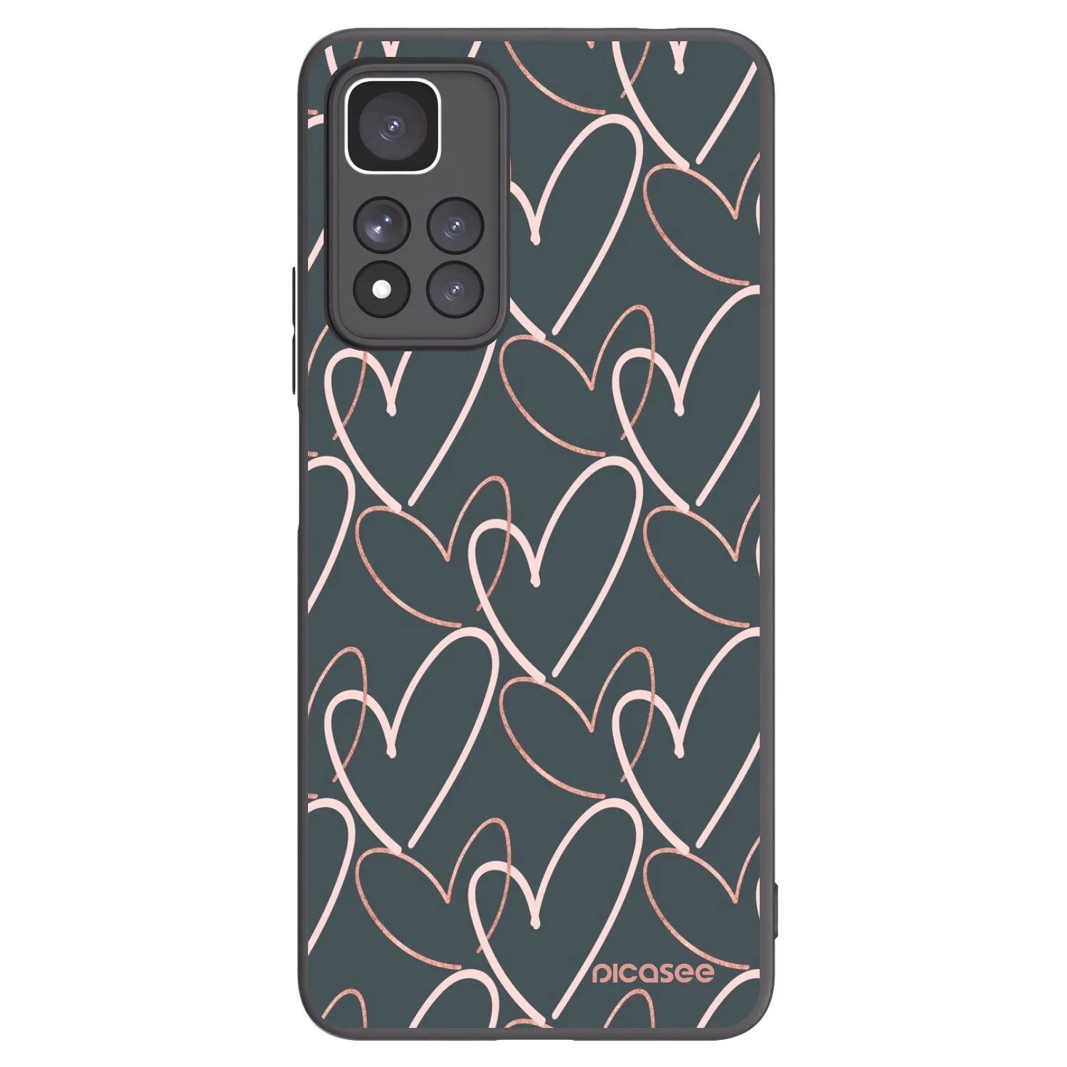 Picasee crna silikonska maskica za Xiaomi Redmi Note 11 Pro+ 5G - Lots of love