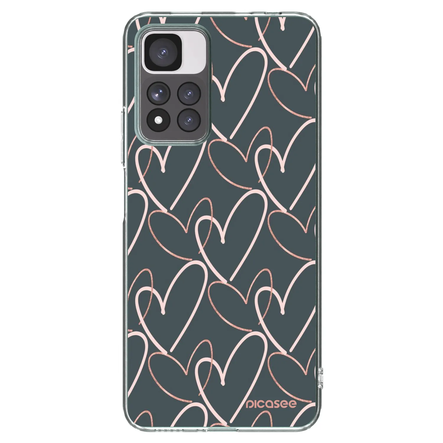 Picasee silikonska prozirna maskica za Xiaomi Redmi Note 11 Pro+ 5G - Lots of love