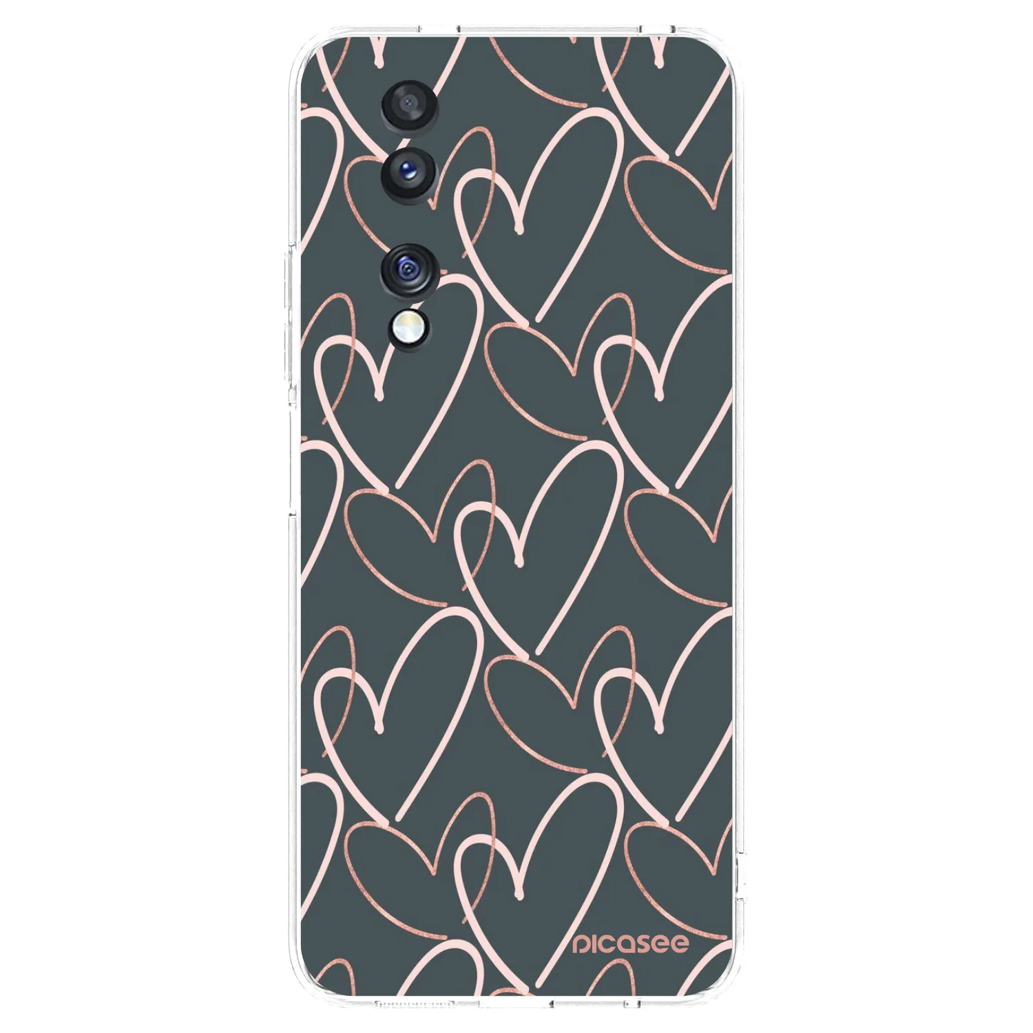 Picasee silikonska prozirna maskica za Honor 70 - Lots of love