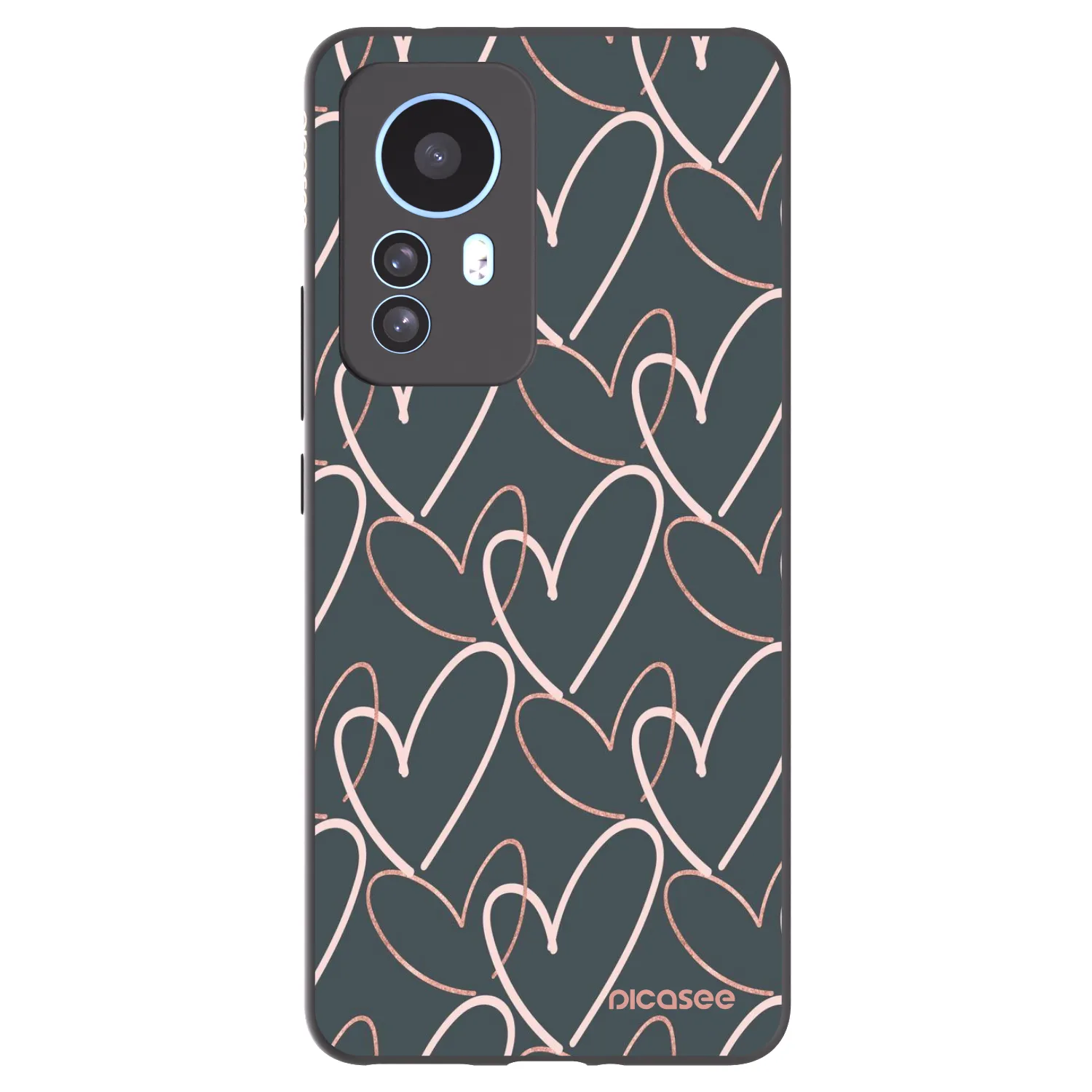 Picasee crna silikonska maskica za Xiaomi 12T - Lots of love