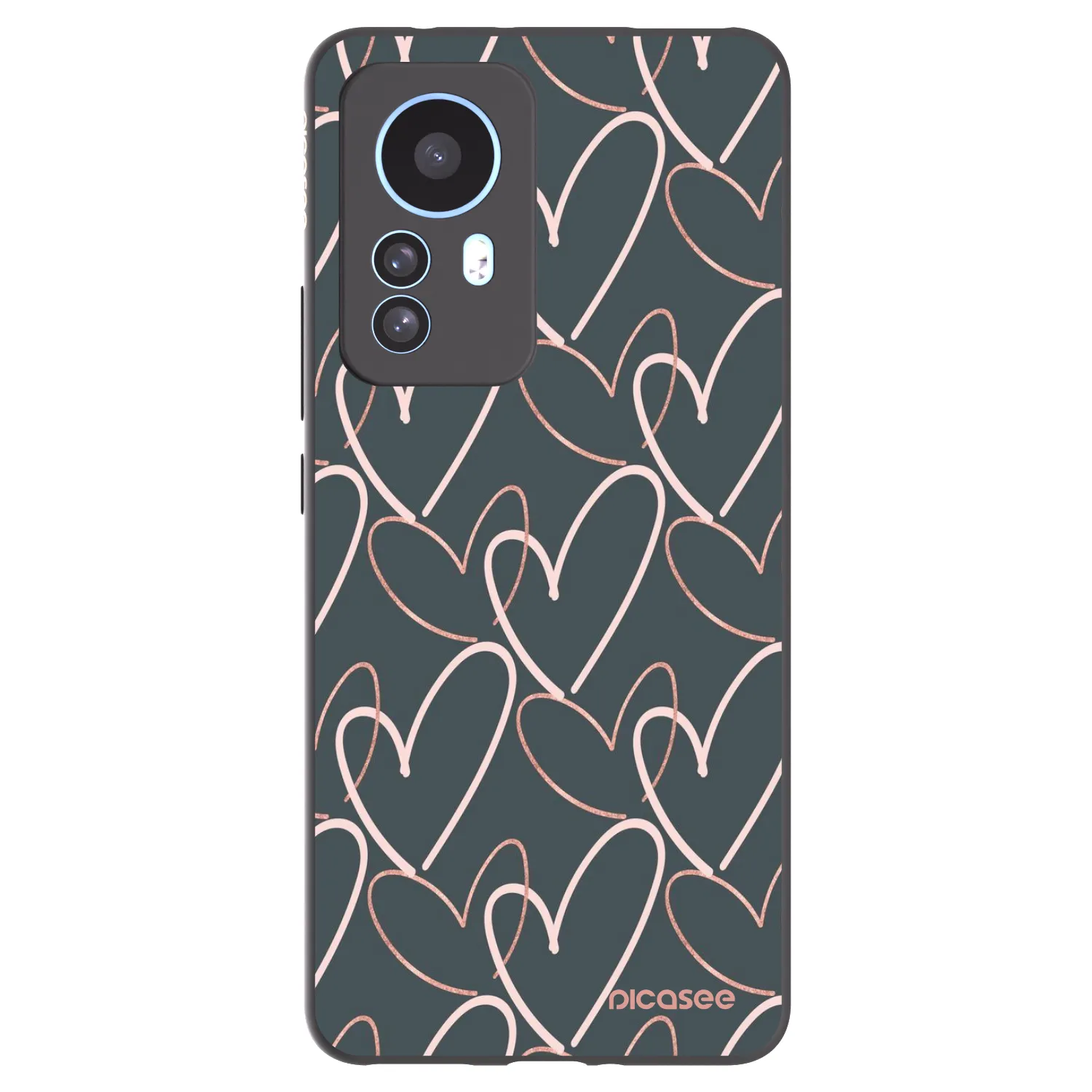 Picasee crna silikonska maskica za Xiaomi 12T Pro - Lots of love