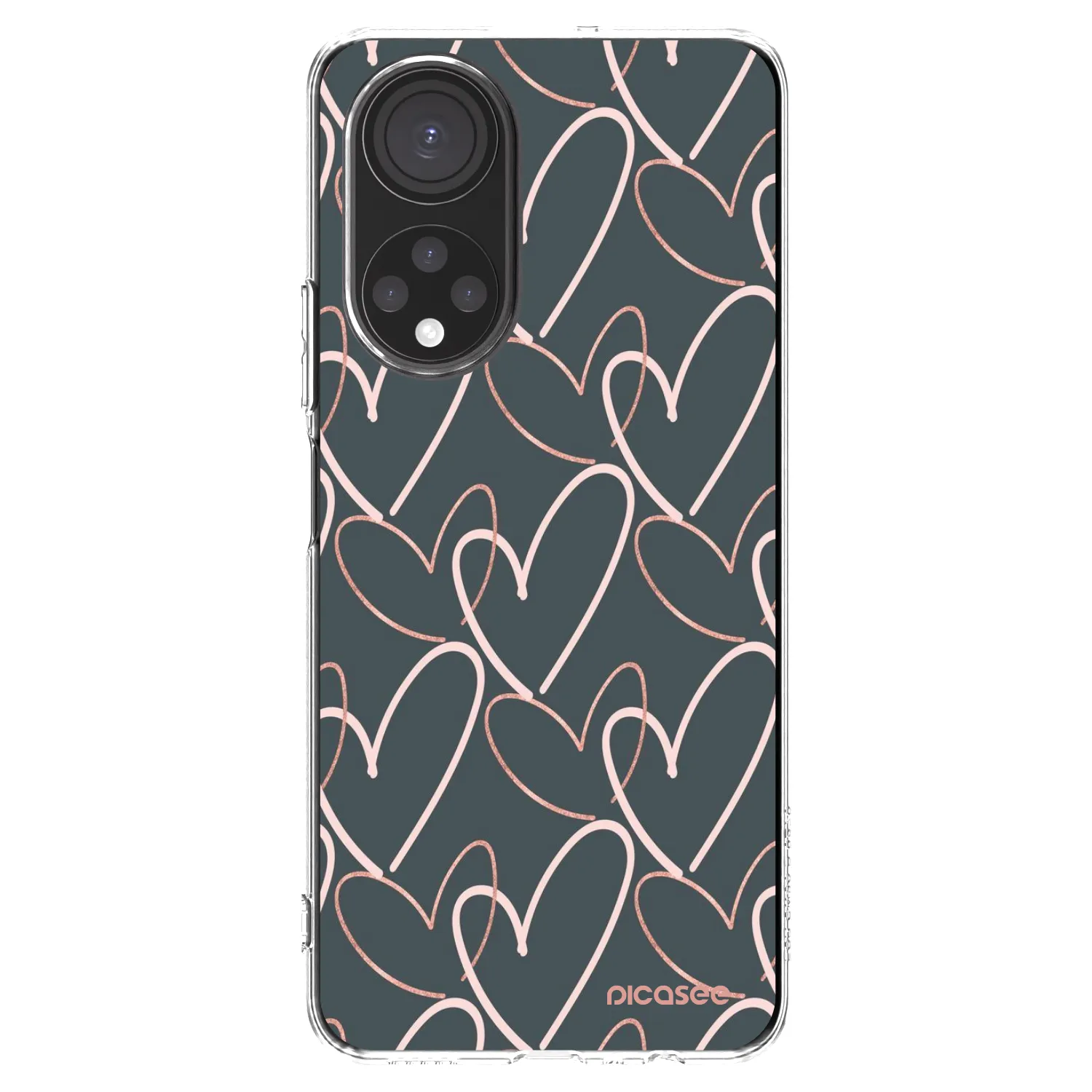 Picasee silikonska prozirna maskica za Honor X7 - Lots of love