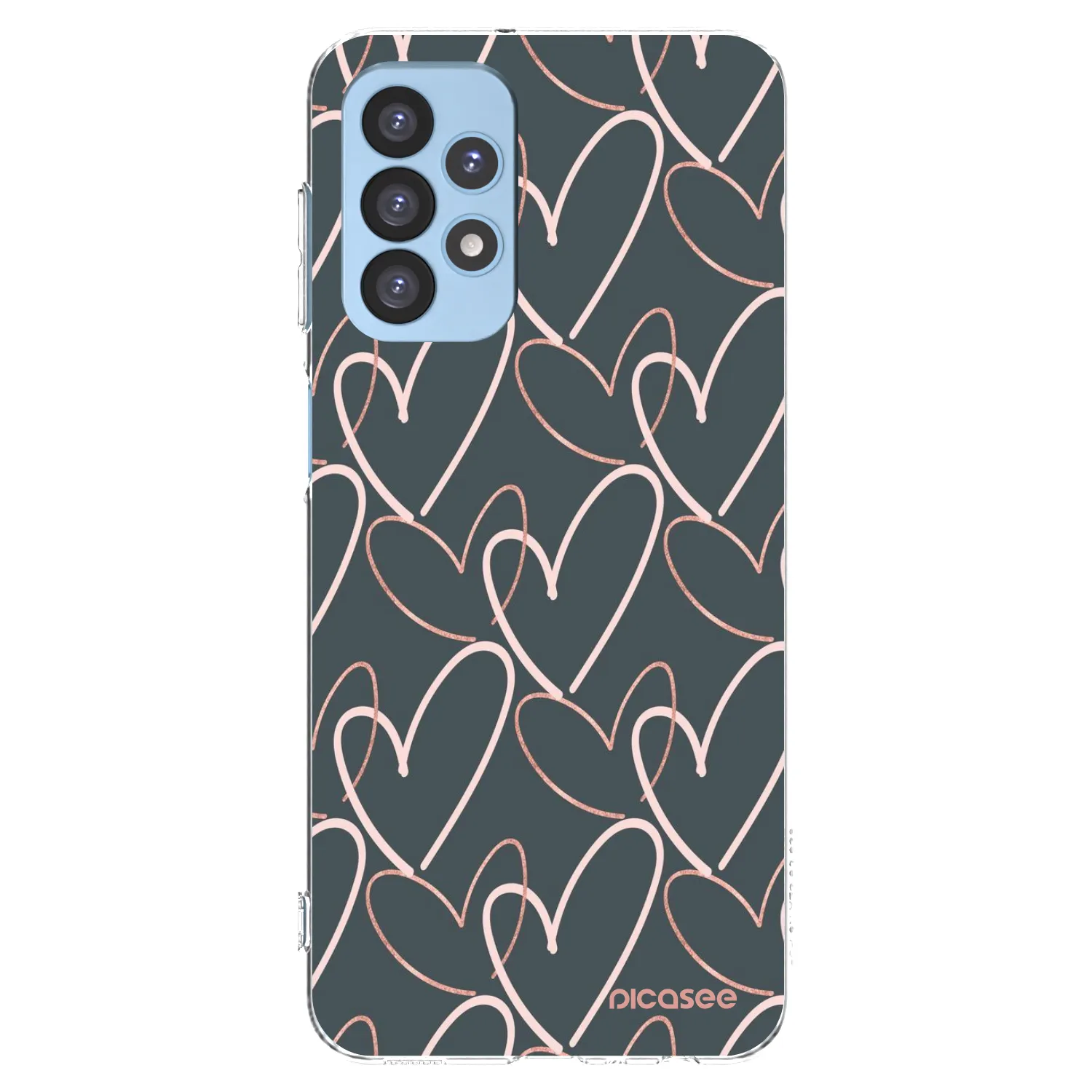 Picasee silikonska prozirna maskica za Samsung Galaxy A23 A235F 4G - Lots of love