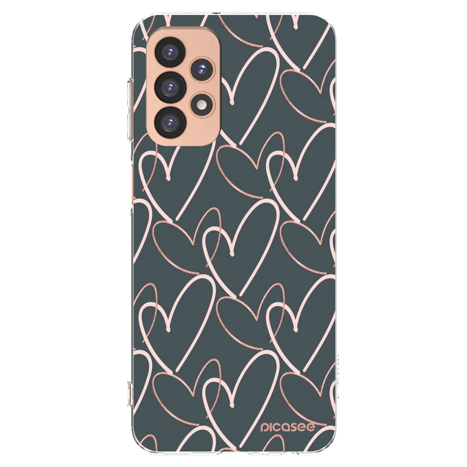 Picasee silikonska prozirna maskica za Samsung Galaxy A23 A236B 5G - Lots of love